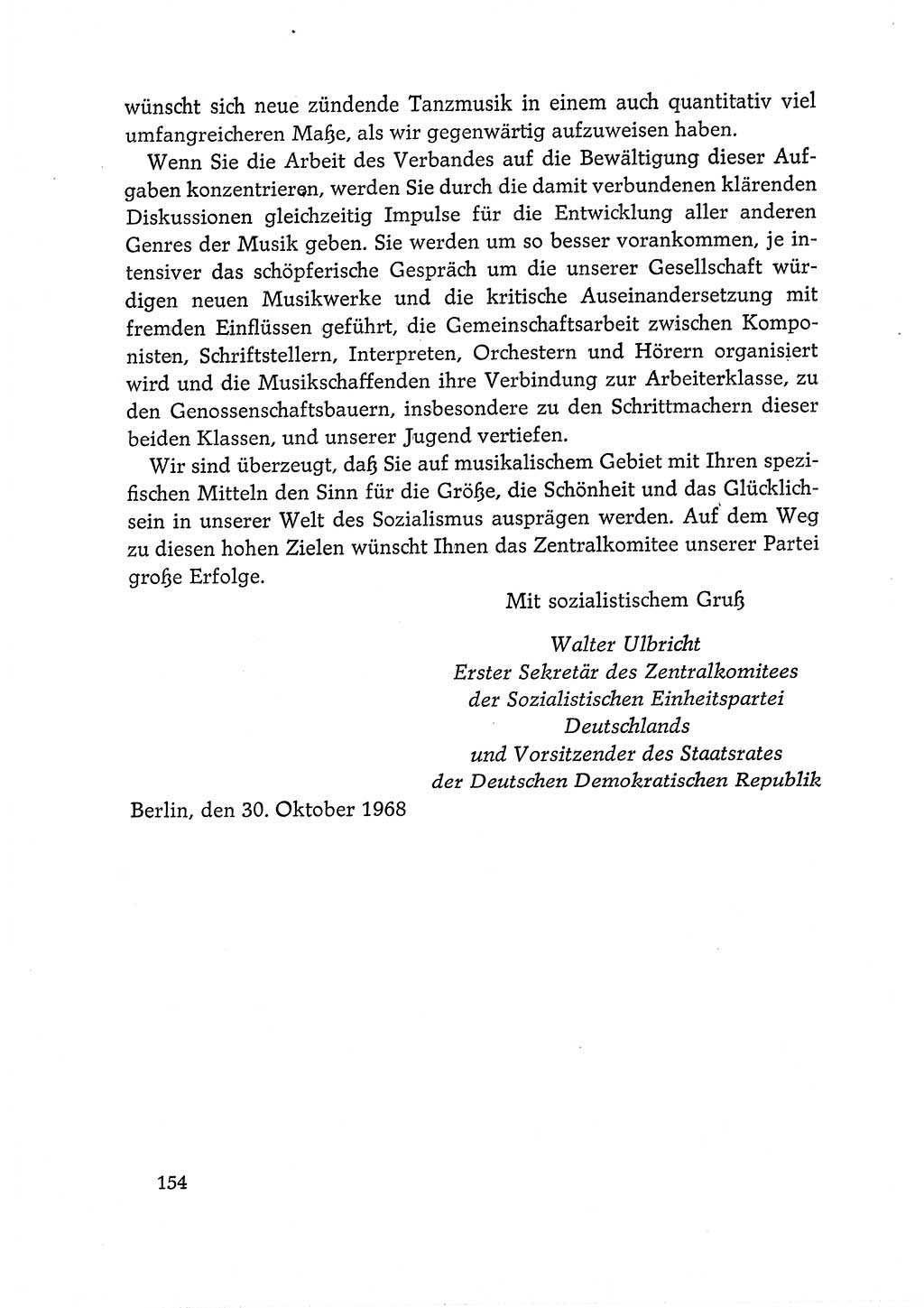 Dokumente der Sozialistischen Einheitspartei Deutschlands (SED) [Deutsche Demokratische Republik (DDR)] 1968-1969, Seite 154 (Dok. SED DDR 1968-1969, S. 154)