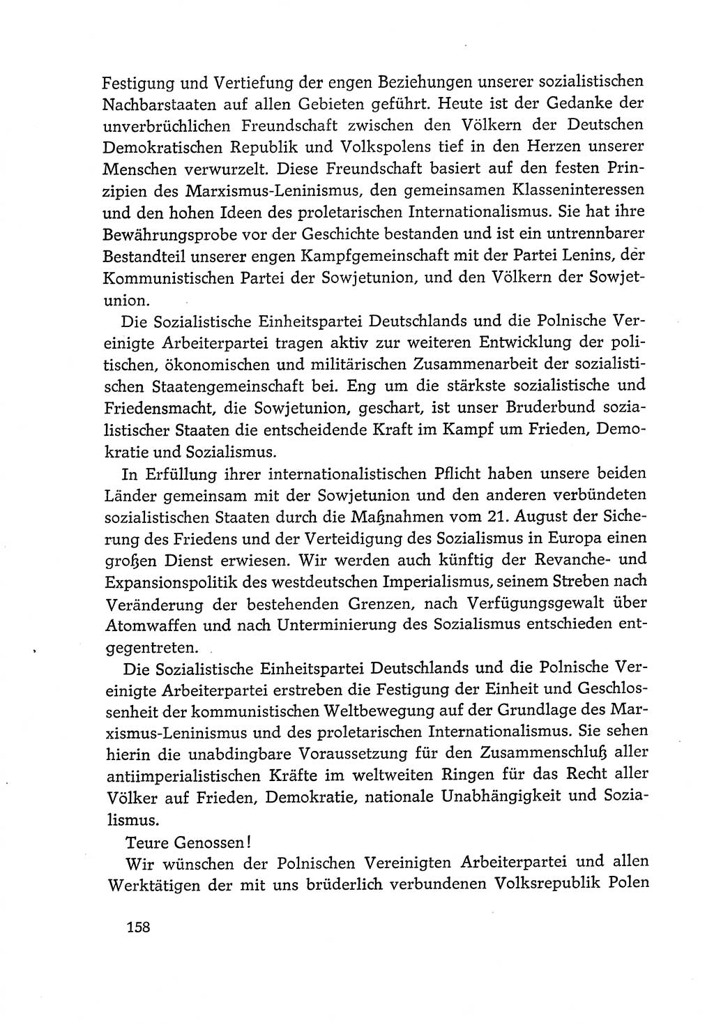 Dokumente der Sozialistischen Einheitspartei Deutschlands (SED) [Deutsche Demokratische Republik (DDR)] 1968-1969, Seite 158 (Dok. SED DDR 1968-1969, S. 158)