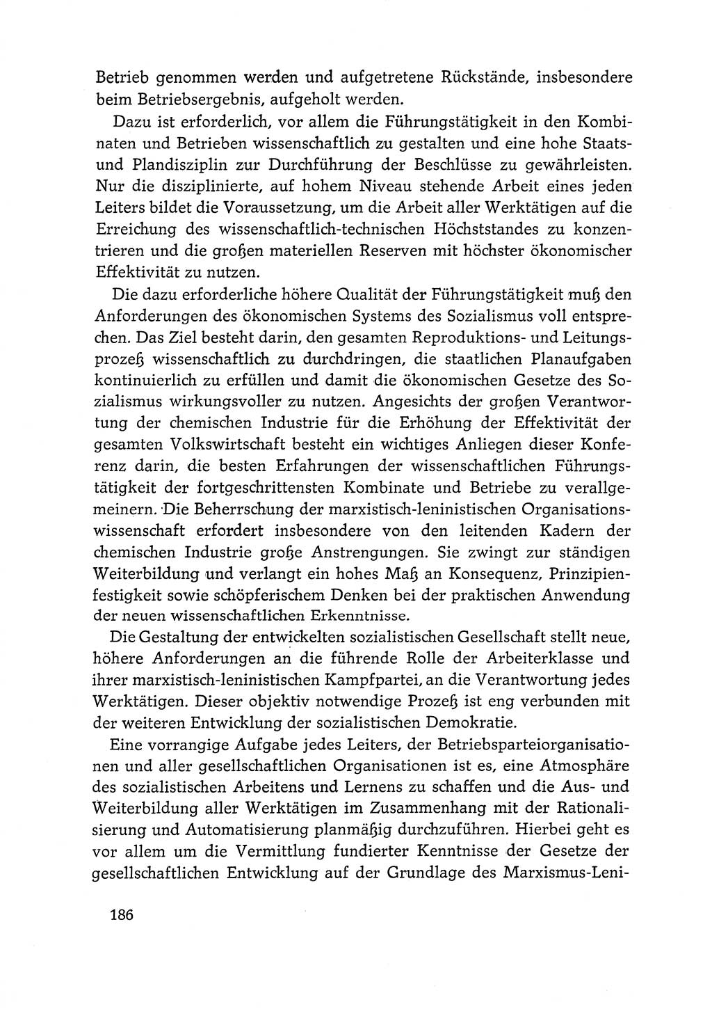 Dokumente der Sozialistischen Einheitspartei Deutschlands (SED) [Deutsche Demokratische Republik (DDR)] 1968-1969, Seite 186 (Dok. SED DDR 1968-1969, S. 186)