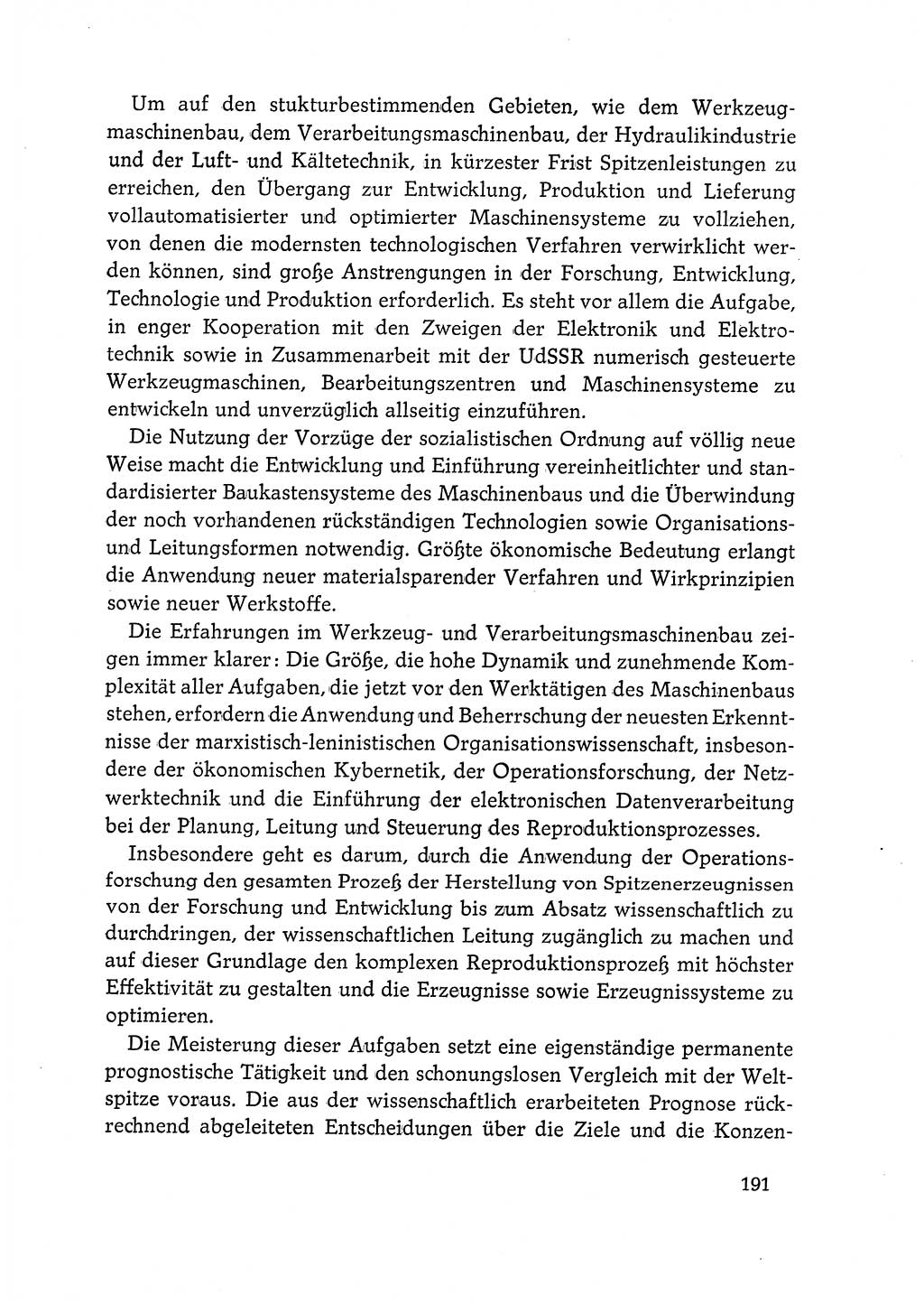 Dokumente der Sozialistischen Einheitspartei Deutschlands (SED) [Deutsche Demokratische Republik (DDR)] 1968-1969, Seite 191 (Dok. SED DDR 1968-1969, S. 191)