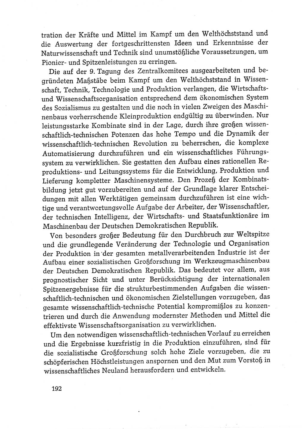 Dokumente der Sozialistischen Einheitspartei Deutschlands (SED) [Deutsche Demokratische Republik (DDR)] 1968-1969, Seite 192 (Dok. SED DDR 1968-1969, S. 192)