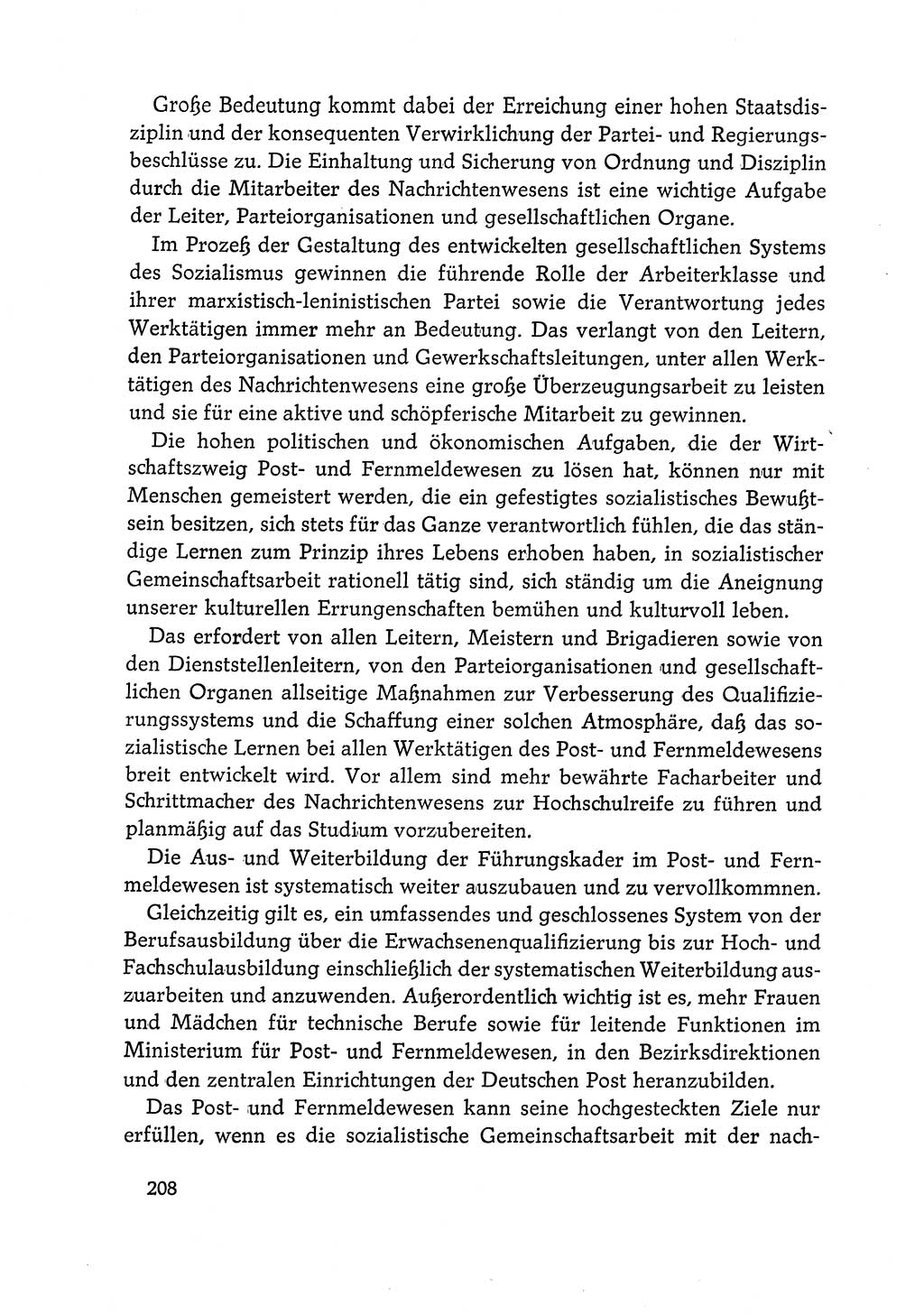 Dokumente der Sozialistischen Einheitspartei Deutschlands (SED) [Deutsche Demokratische Republik (DDR)] 1968-1969, Seite 208 (Dok. SED DDR 1968-1969, S. 208)