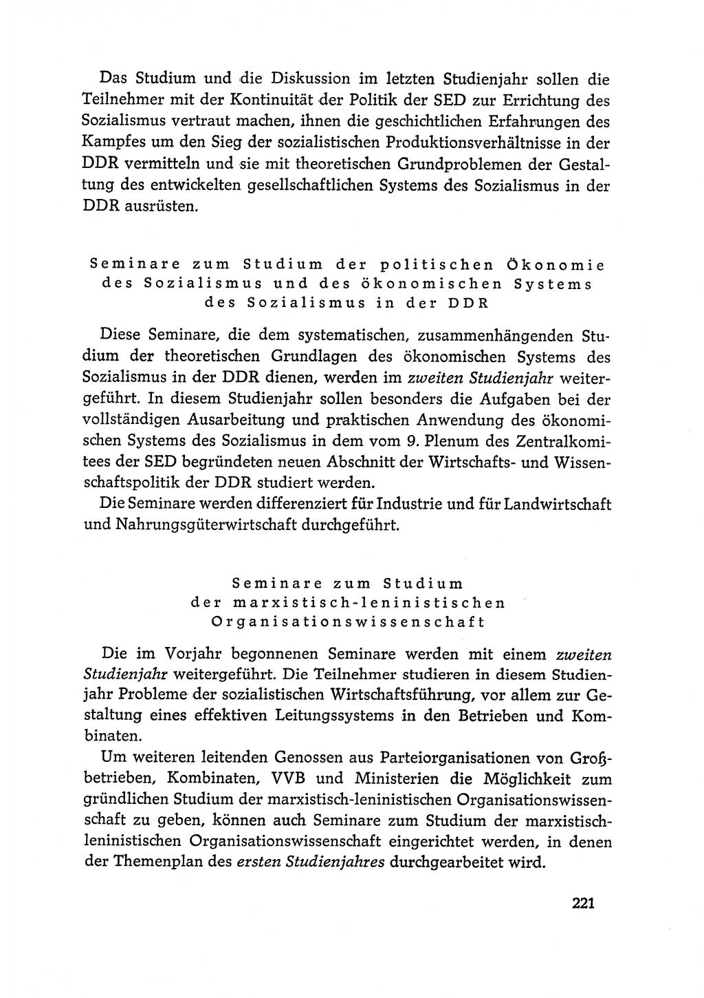 Dokumente der Sozialistischen Einheitspartei Deutschlands (SED) [Deutsche Demokratische Republik (DDR)] 1968-1969, Seite 221 (Dok. SED DDR 1968-1969, S. 221)