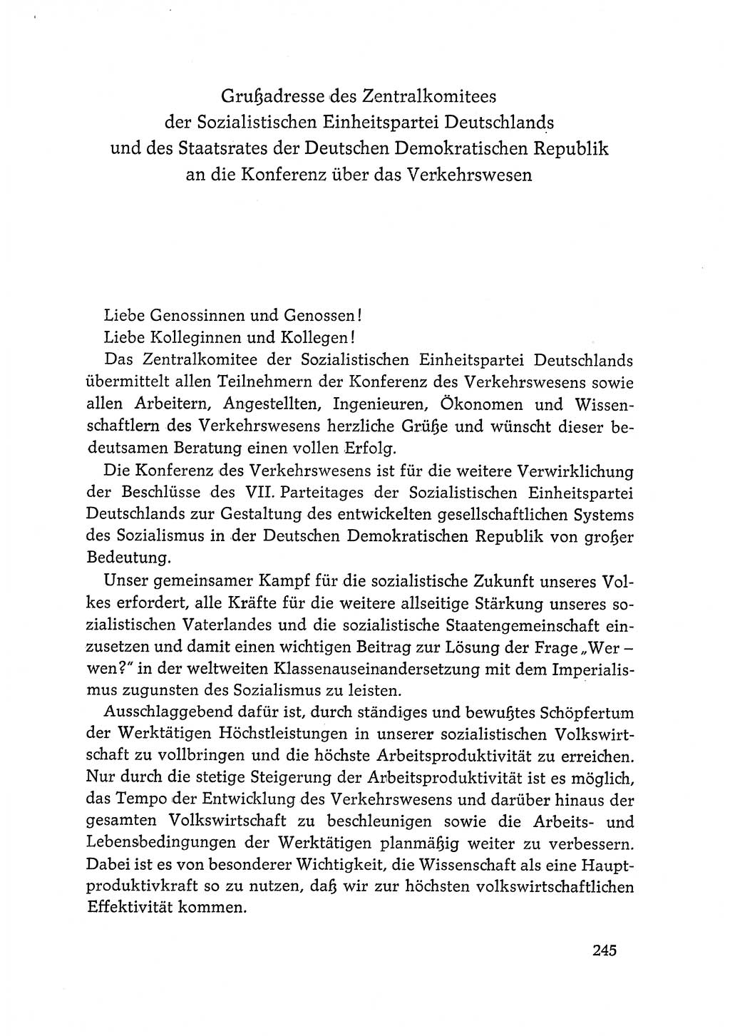 Dokumente der Sozialistischen Einheitspartei Deutschlands (SED) [Deutsche Demokratische Republik (DDR)] 1968-1969, Seite 245 (Dok. SED DDR 1968-1969, S. 245)