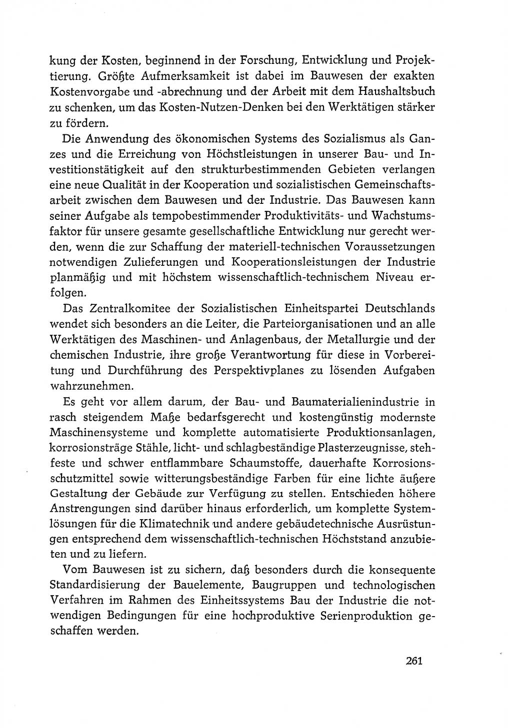 Dokumente der Sozialistischen Einheitspartei Deutschlands (SED) [Deutsche Demokratische Republik (DDR)] 1968-1969, Seite 261 (Dok. SED DDR 1968-1969, S. 261)