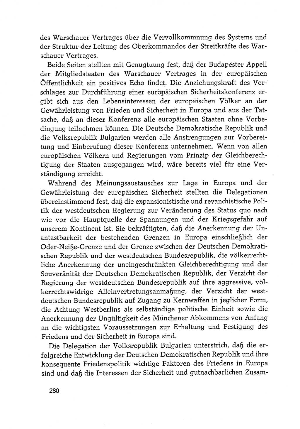 Dokumente der Sozialistischen Einheitspartei Deutschlands (SED) [Deutsche Demokratische Republik (DDR)] 1968-1969, Seite 280 (Dok. SED DDR 1968-1969, S. 280)