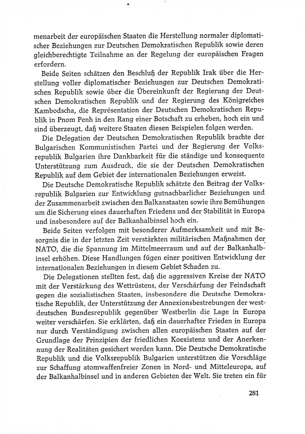 Dokumente der Sozialistischen Einheitspartei Deutschlands (SED) [Deutsche Demokratische Republik (DDR)] 1968-1969, Seite 281 (Dok. SED DDR 1968-1969, S. 281)