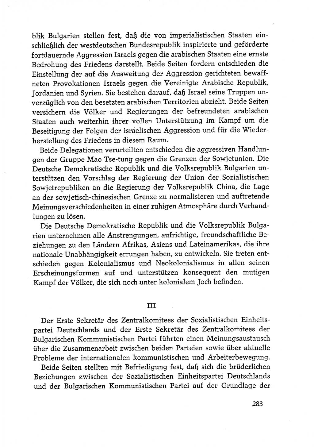 Dokumente der Sozialistischen Einheitspartei Deutschlands (SED) [Deutsche Demokratische Republik (DDR)] 1968-1969, Seite 283 (Dok. SED DDR 1968-1969, S. 283)