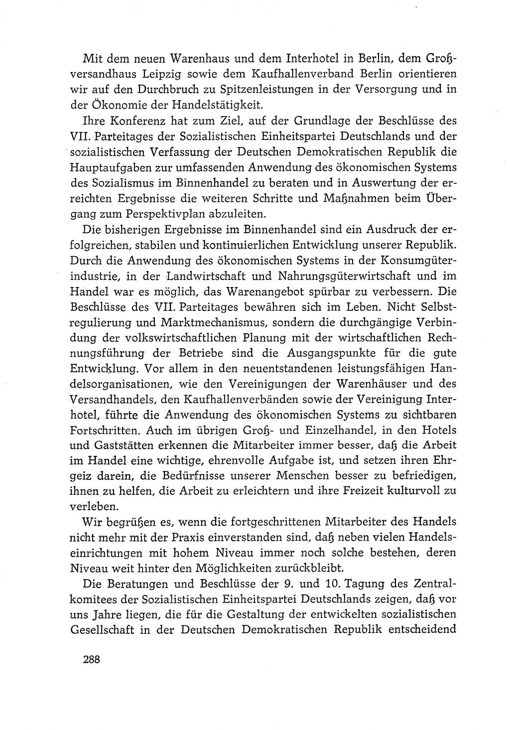 Dokumente der Sozialistischen Einheitspartei Deutschlands (SED) [Deutsche Demokratische Republik (DDR)] 1968-1969, Seite 288 (Dok. SED DDR 1968-1969, S. 288)