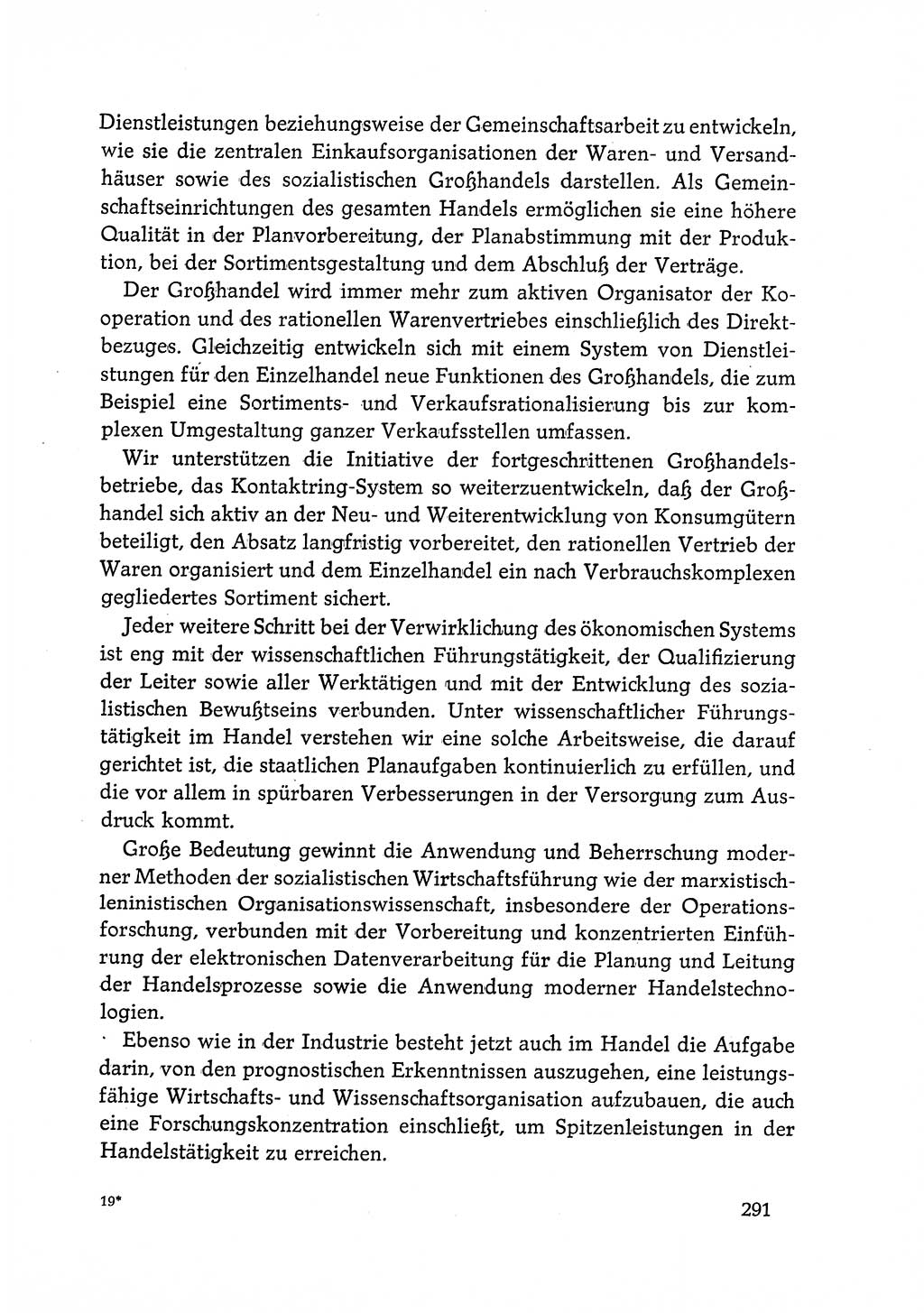 Dokumente der Sozialistischen Einheitspartei Deutschlands (SED) [Deutsche Demokratische Republik (DDR)] 1968-1969, Seite 291 (Dok. SED DDR 1968-1969, S. 291)