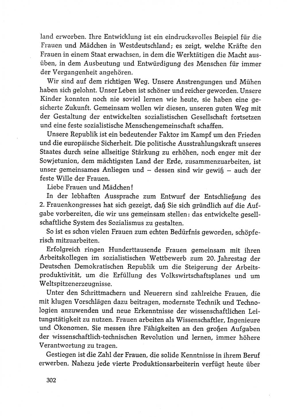 Dokumente der Sozialistischen Einheitspartei Deutschlands (SED) [Deutsche Demokratische Republik (DDR)] 1968-1969, Seite 302 (Dok. SED DDR 1968-1969, S. 302)