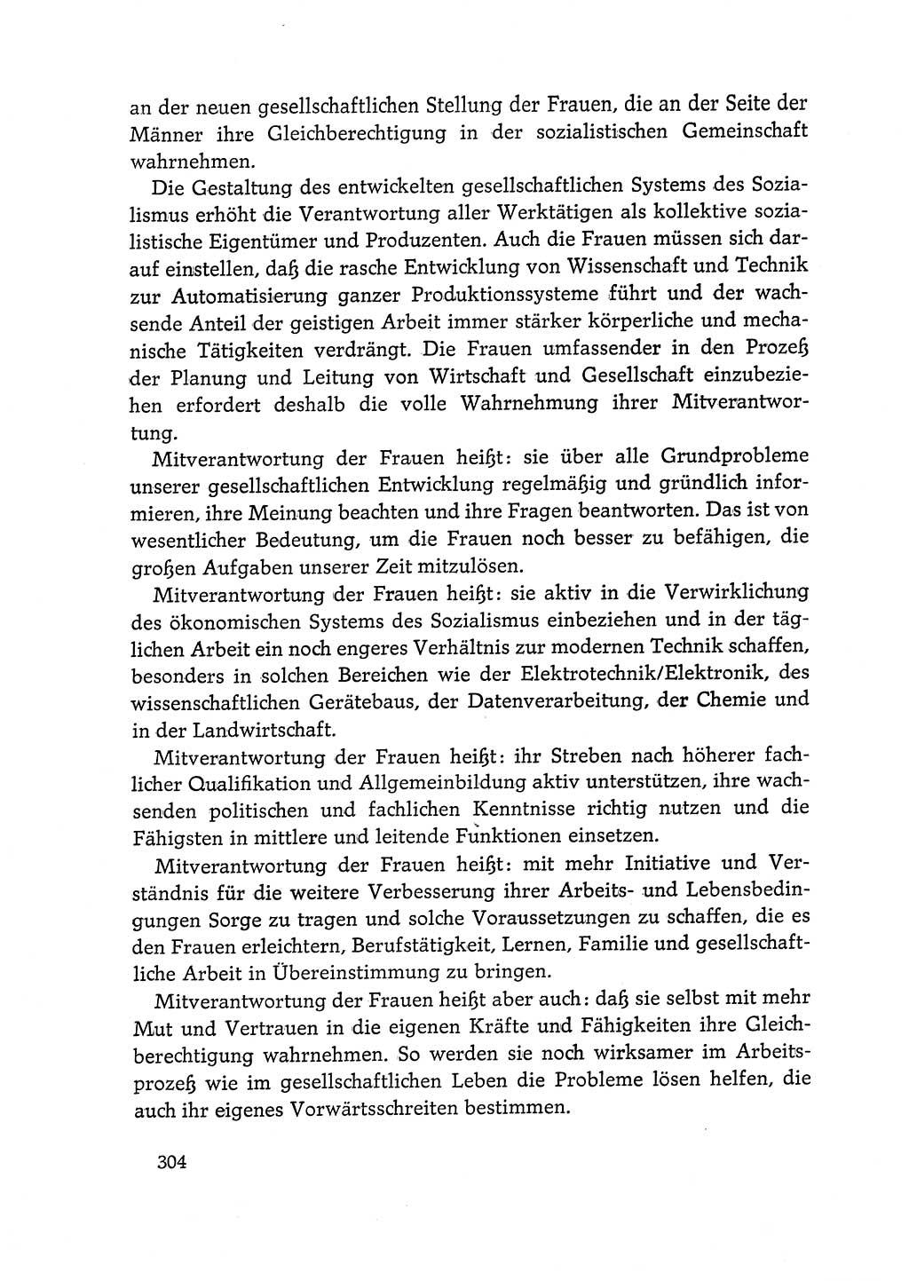 Dokumente der Sozialistischen Einheitspartei Deutschlands (SED) [Deutsche Demokratische Republik (DDR)] 1968-1969, Seite 304 (Dok. SED DDR 1968-1969, S. 304)