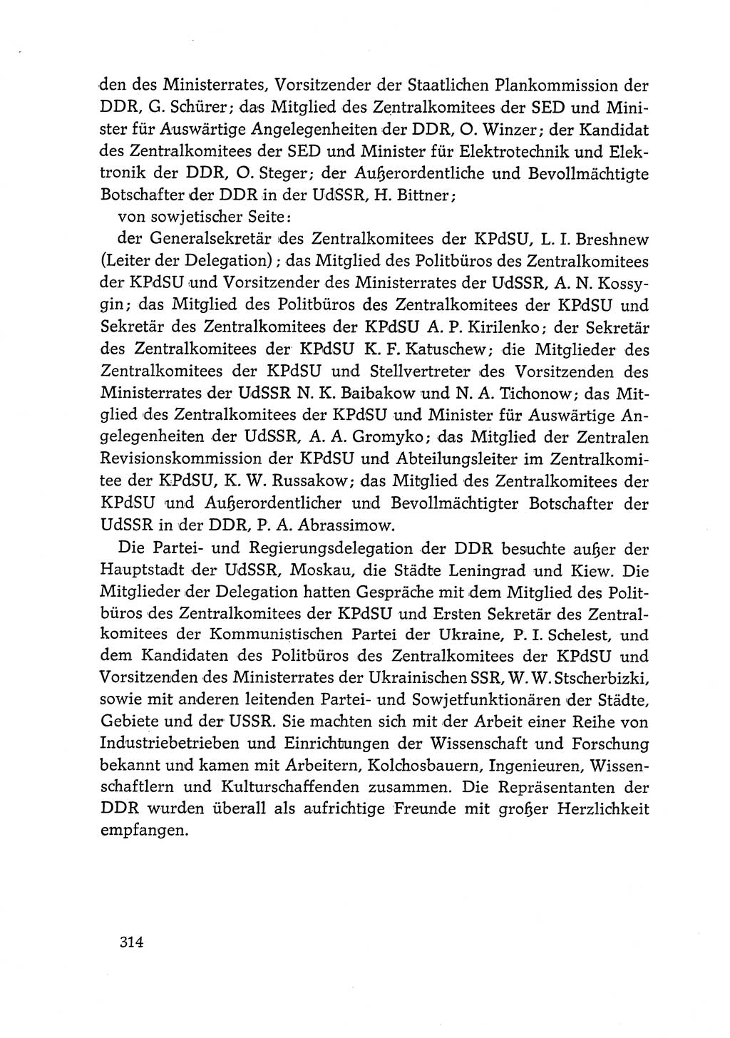 Dokumente der Sozialistischen Einheitspartei Deutschlands (SED) [Deutsche Demokratische Republik (DDR)] 1968-1969, Seite 314 (Dok. SED DDR 1968-1969, S. 314)