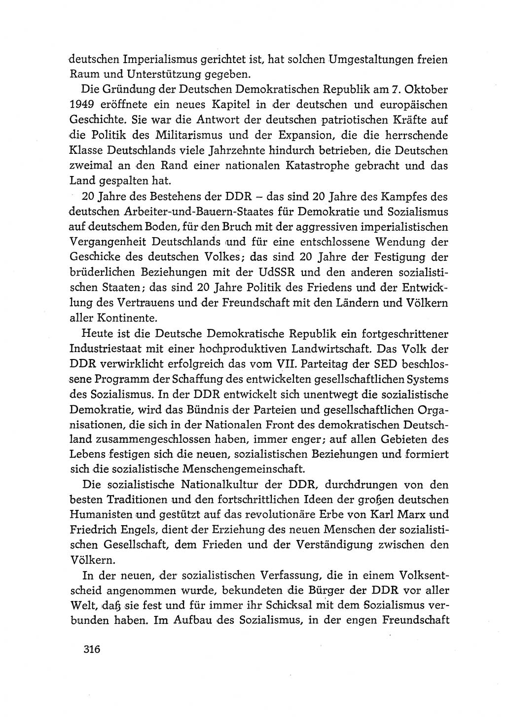 Dokumente der Sozialistischen Einheitspartei Deutschlands (SED) [Deutsche Demokratische Republik (DDR)] 1968-1969, Seite 316 (Dok. SED DDR 1968-1969, S. 316)