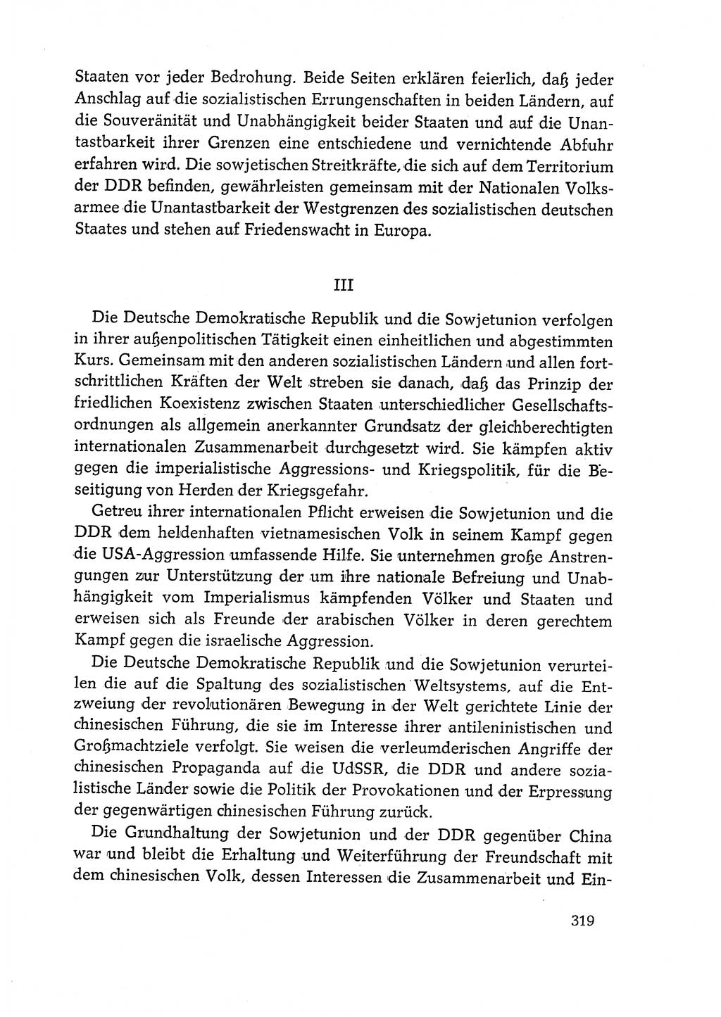 Dokumente der Sozialistischen Einheitspartei Deutschlands (SED) [Deutsche Demokratische Republik (DDR)] 1968-1969, Seite 319 (Dok. SED DDR 1968-1969, S. 319)