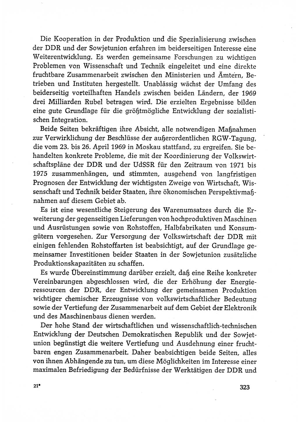 Dokumente der Sozialistischen Einheitspartei Deutschlands (SED) [Deutsche Demokratische Republik (DDR)] 1968-1969, Seite 323 (Dok. SED DDR 1968-1969, S. 323)