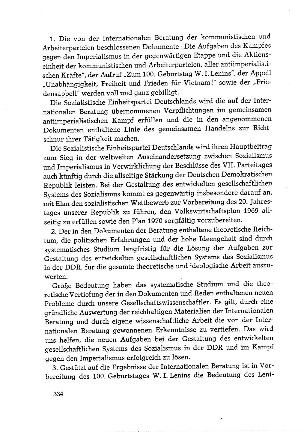 Dokumente der Sozialistischen Einheitspartei Deutschlands (SED) [Deutsche Demokratische Republik (DDR)] 1968-1969, Seite 334 (Dok. SED DDR 1968-1969, S. 334)