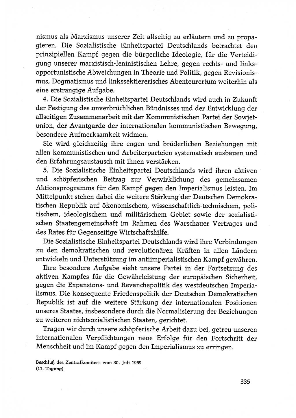 Dokumente der Sozialistischen Einheitspartei Deutschlands (SED) [Deutsche Demokratische Republik (DDR)] 1968-1969, Seite 335 (Dok. SED DDR 1968-1969, S. 335)