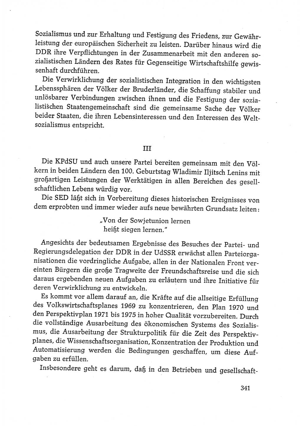 Dokumente der Sozialistischen Einheitspartei Deutschlands (SED) [Deutsche Demokratische Republik (DDR)] 1968-1969, Seite 341 (Dok. SED DDR 1968-1969, S. 341)
