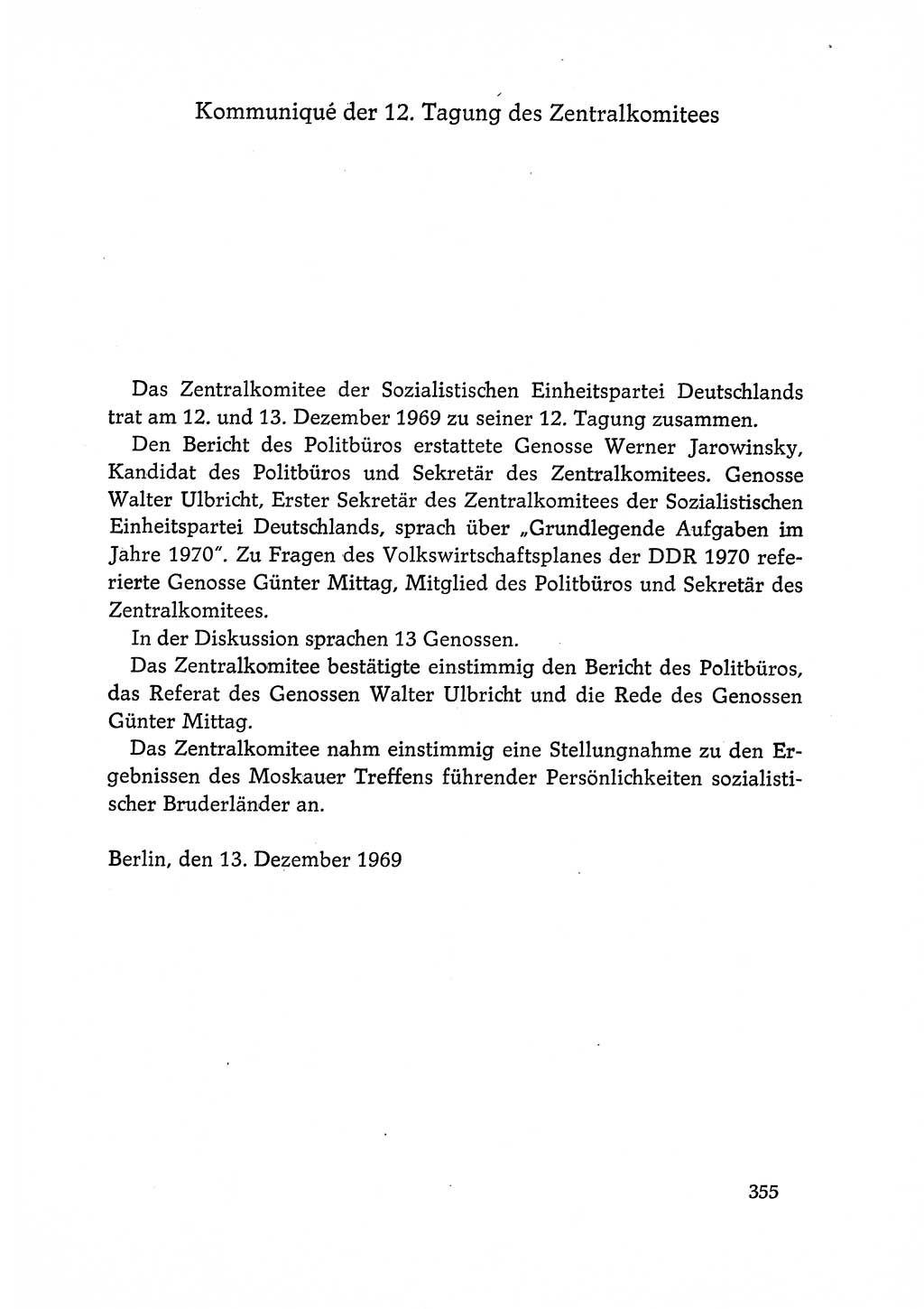 Dokumente der Sozialistischen Einheitspartei Deutschlands (SED) [Deutsche Demokratische Republik (DDR)] 1968-1969, Seite 355 (Dok. SED DDR 1968-1969, S. 355)