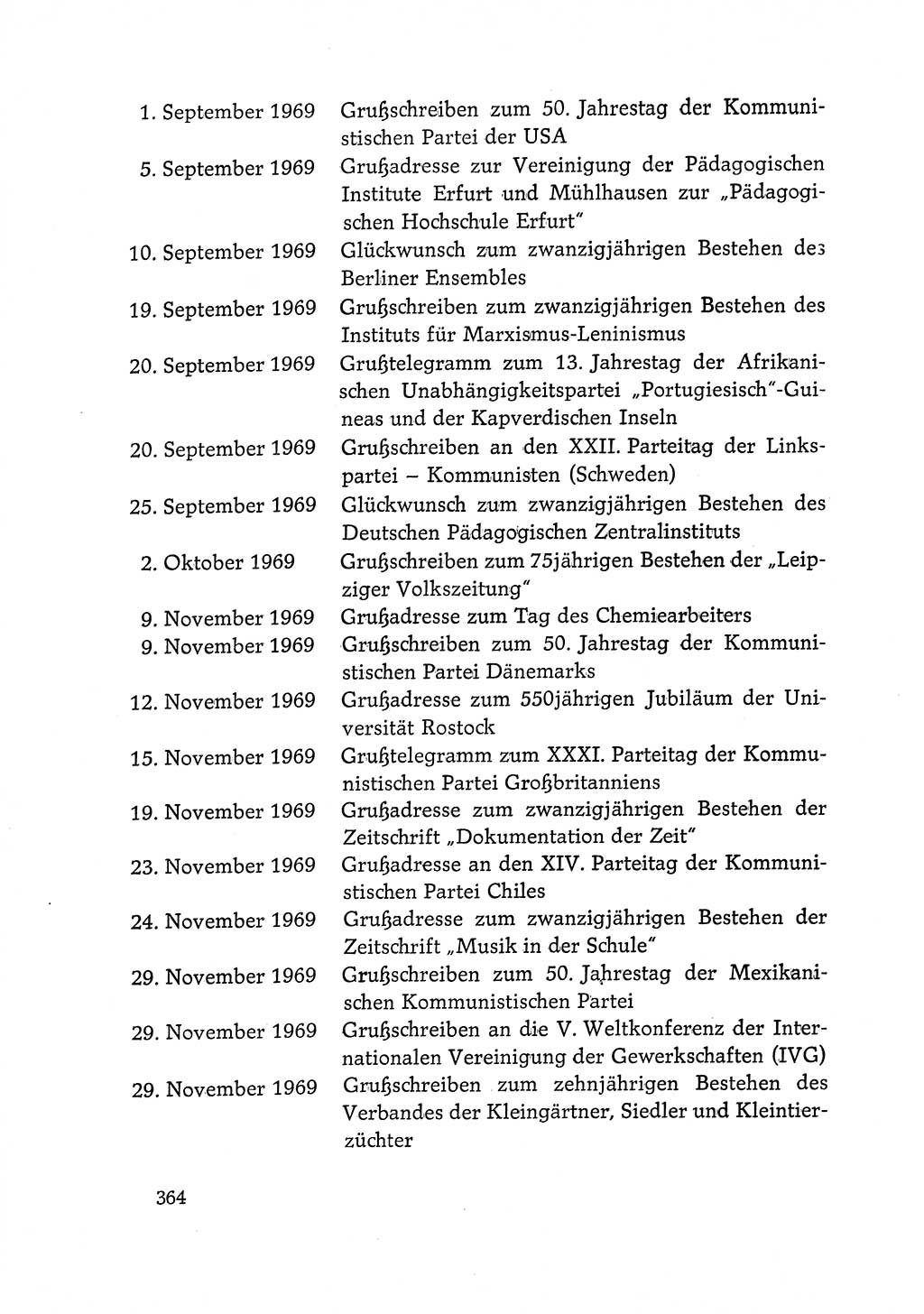 Dokumente der Sozialistischen Einheitspartei Deutschlands (SED) [Deutsche Demokratische Republik (DDR)] 1968-1969, Seite 364 (Dok. SED DDR 1968-1969, S. 364)