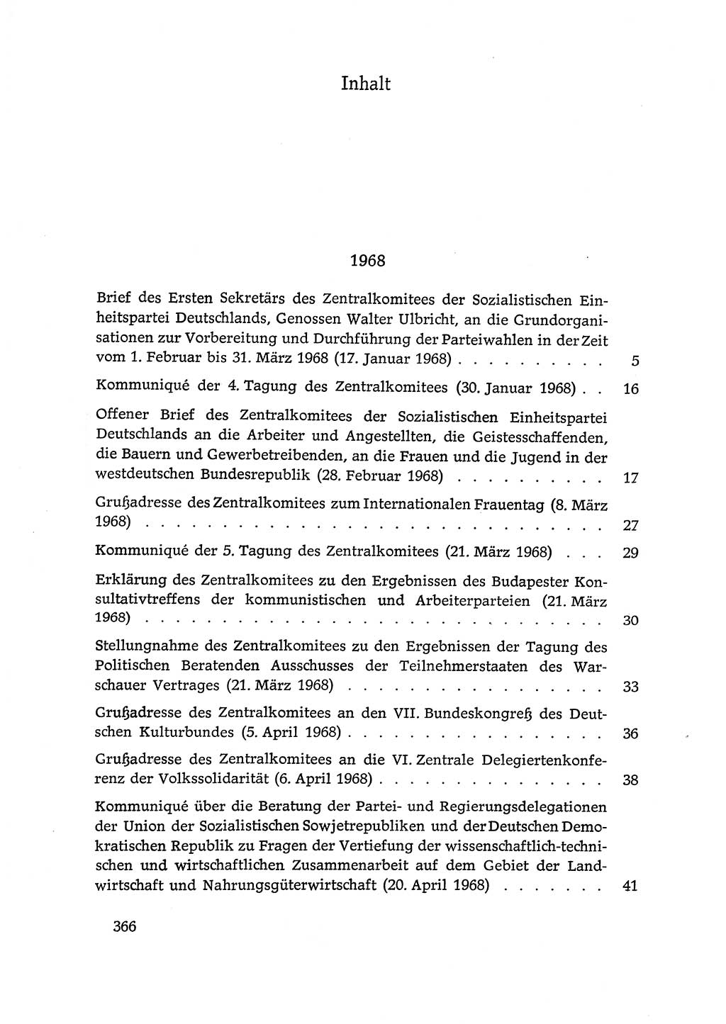 Dokumente der Sozialistischen Einheitspartei Deutschlands (SED) [Deutsche Demokratische Republik (DDR)] 1968-1969, Seite 366 (Dok. SED DDR 1968-1969, S. 366)