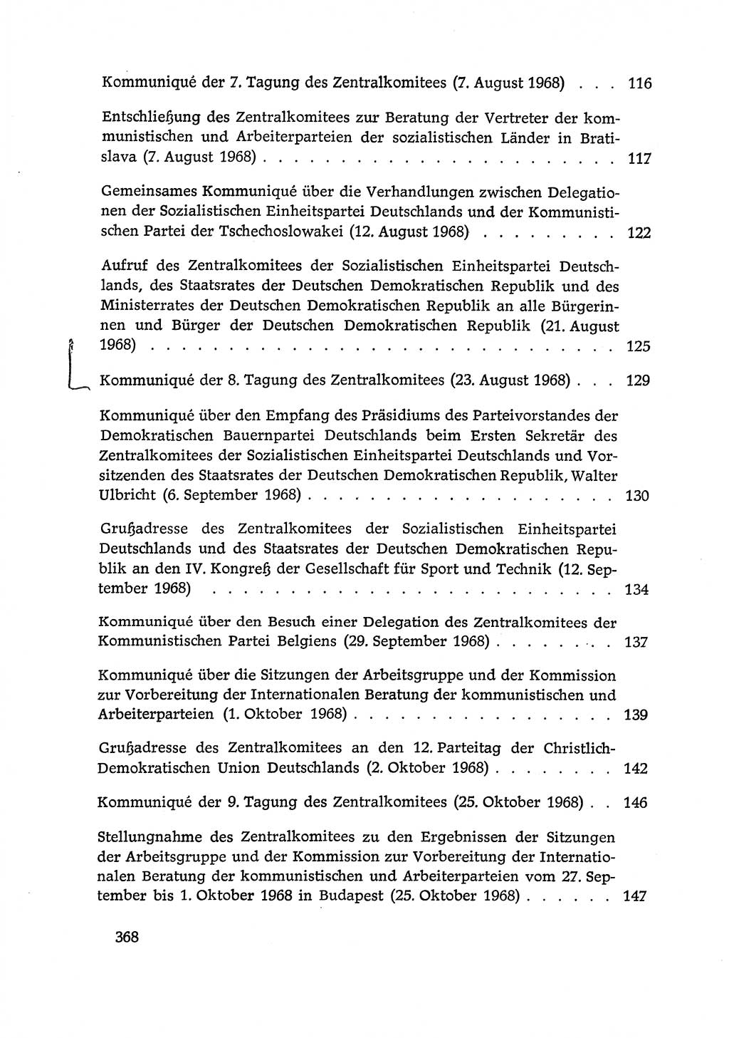Dokumente der Sozialistischen Einheitspartei Deutschlands (SED) [Deutsche Demokratische Republik (DDR)] 1968-1969, Seite 368 (Dok. SED DDR 1968-1969, S. 368)