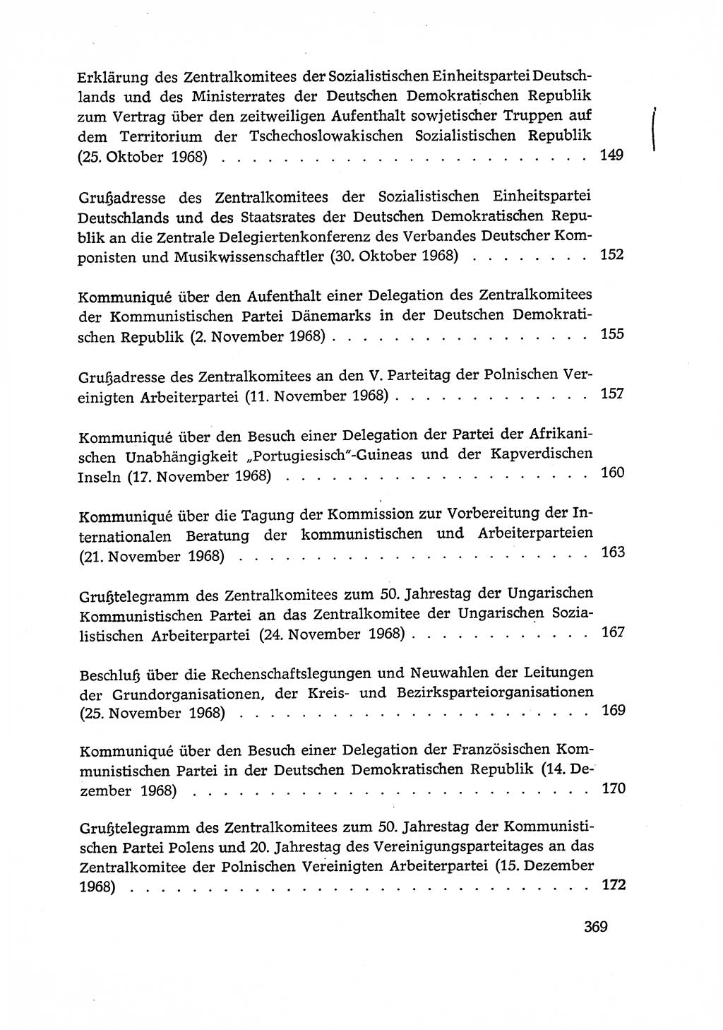 Dokumente der Sozialistischen Einheitspartei Deutschlands (SED) [Deutsche Demokratische Republik (DDR)] 1968-1969, Seite 369 (Dok. SED DDR 1968-1969, S. 369)