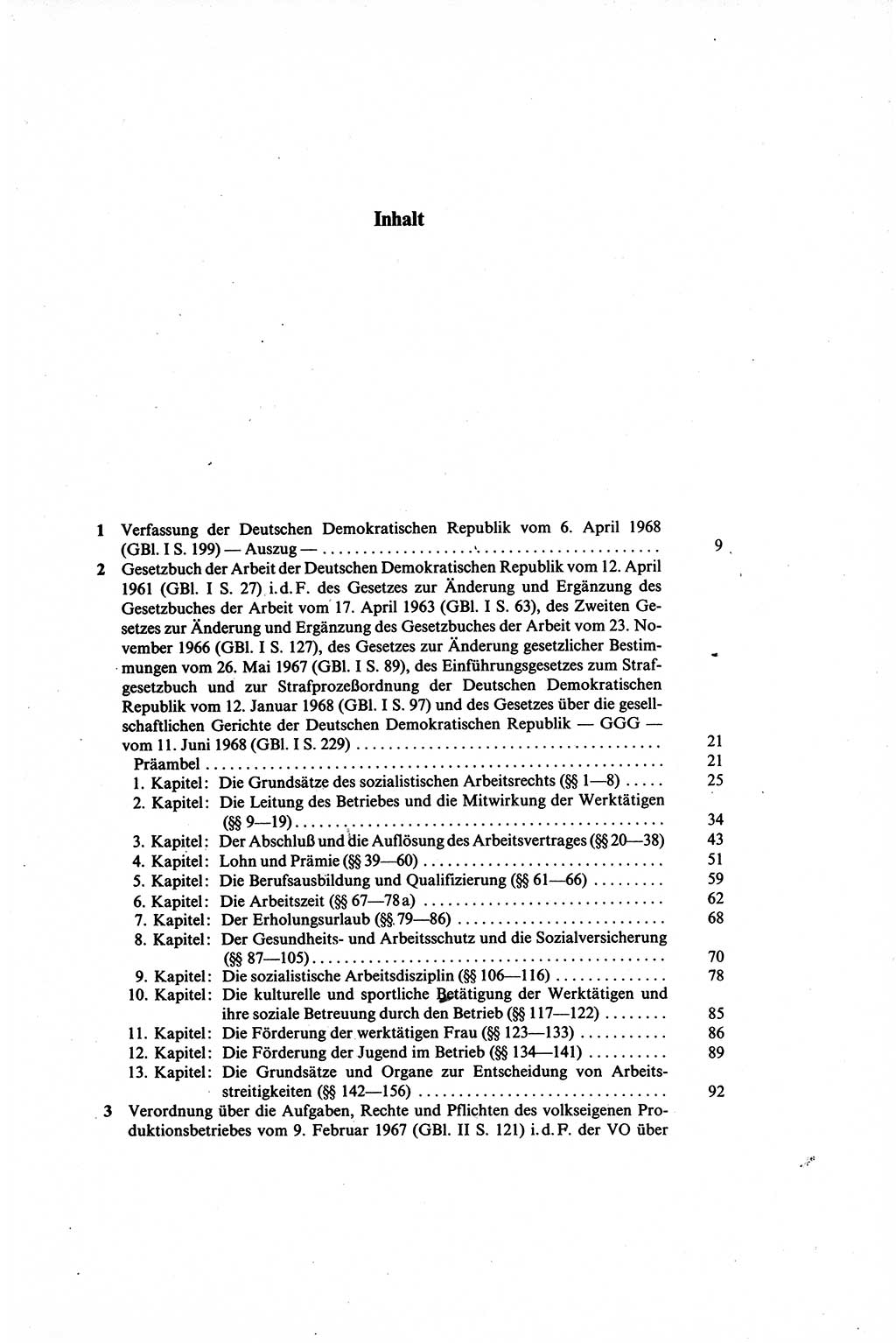 Gesetzbuch der Arbeit (GBA) und andere ausgewählte rechtliche Bestimmungen [Deutsche Demokratische Republik (DDR)] 1968, Seite 5 (GBA DDR 1968, S. 5)