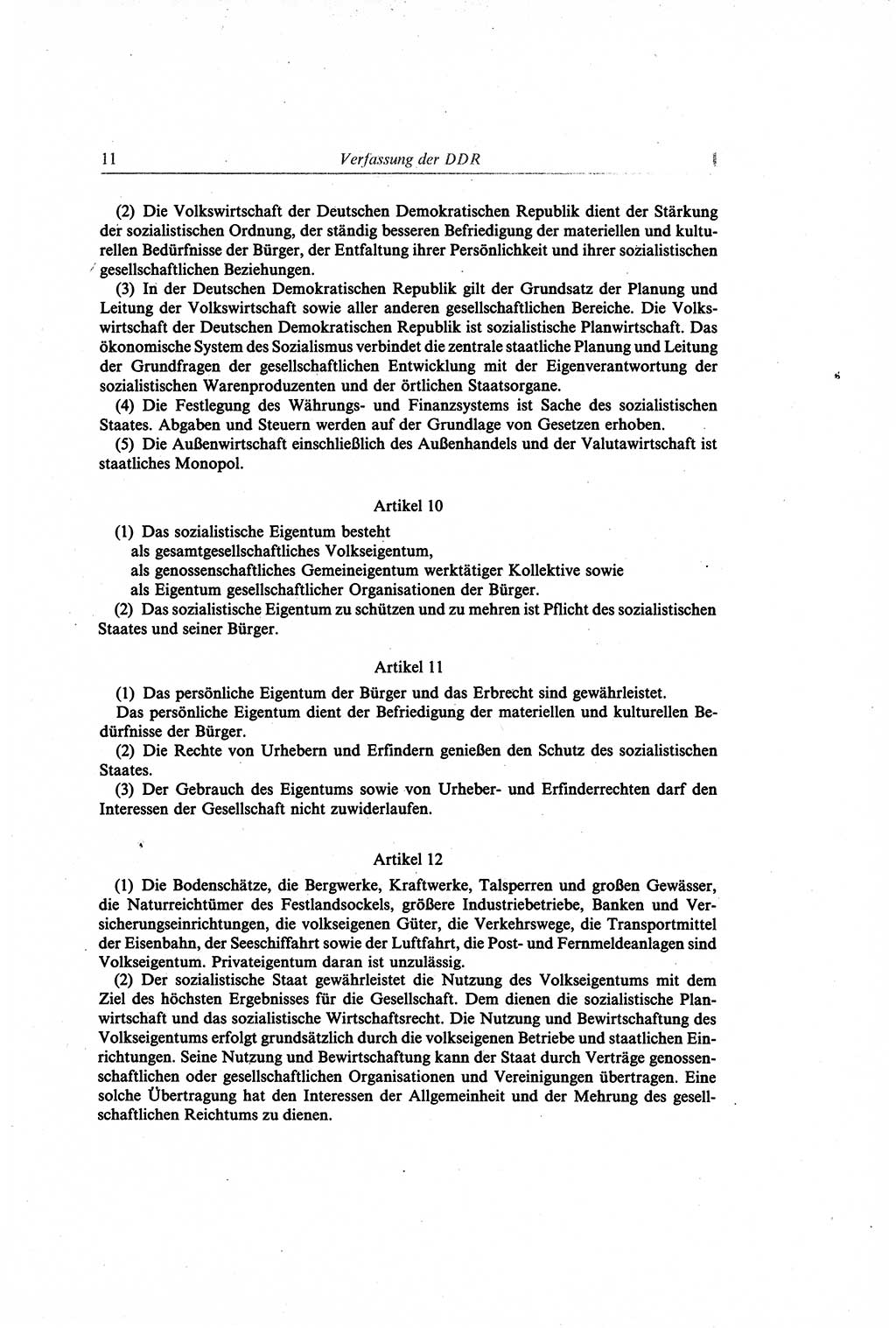 Gesetzbuch der Arbeit (GBA) und andere ausgewählte rechtliche Bestimmungen [Deutsche Demokratische Republik (DDR)] 1968, Seite 11 (GBA DDR 1968, S. 11)