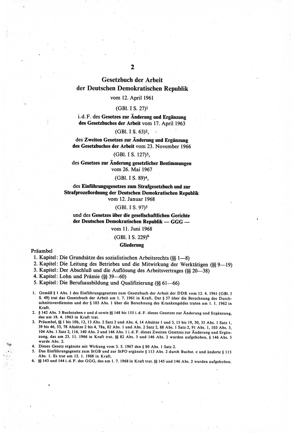 Gesetzbuch der Arbeit (GBA) und andere ausgewählte rechtliche Bestimmungen [Deutsche Demokratische Republik (DDR)] 1968, Seite 21 (GBA DDR 1968, S. 21)