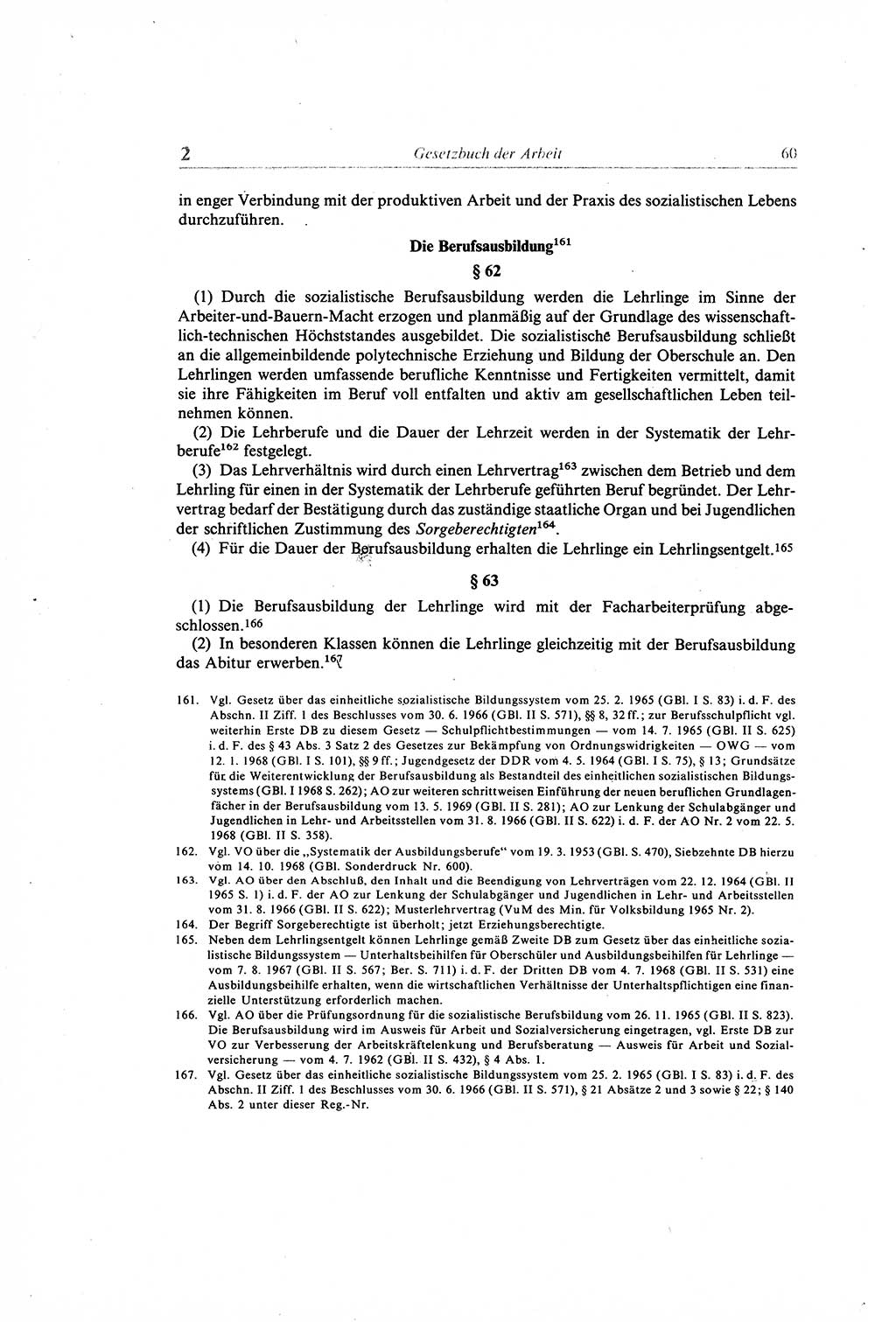 Gesetzbuch der Arbeit (GBA) und andere ausgewählte rechtliche Bestimmungen [Deutsche Demokratische Republik (DDR)] 1968, Seite 60 (GBA DDR 1968, S. 60)