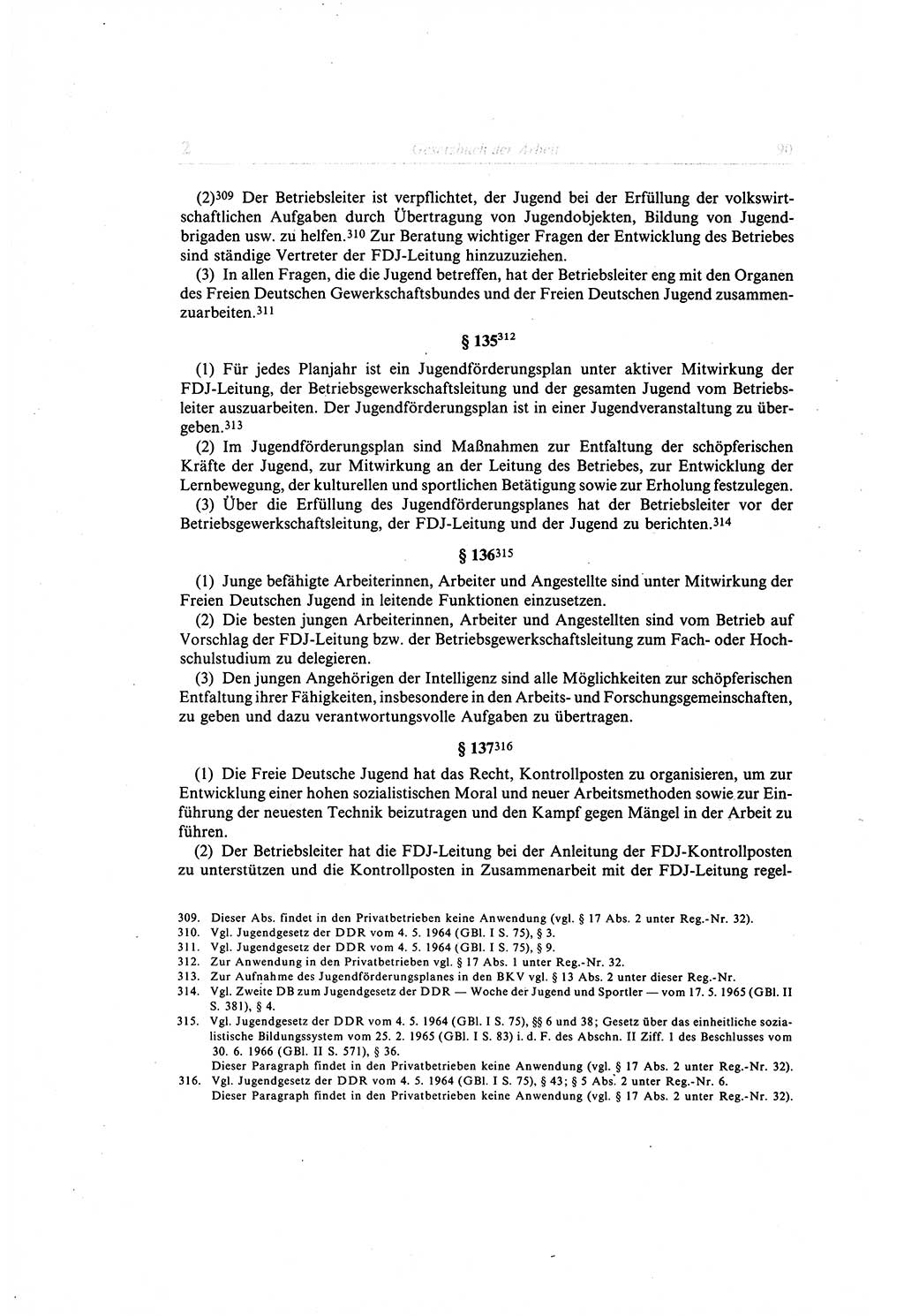 Gesetzbuch der Arbeit (GBA) und andere ausgewählte rechtliche Bestimmungen [Deutsche Demokratische Republik (DDR)] 1968, Seite 90 (GBA DDR 1968, S. 90)
