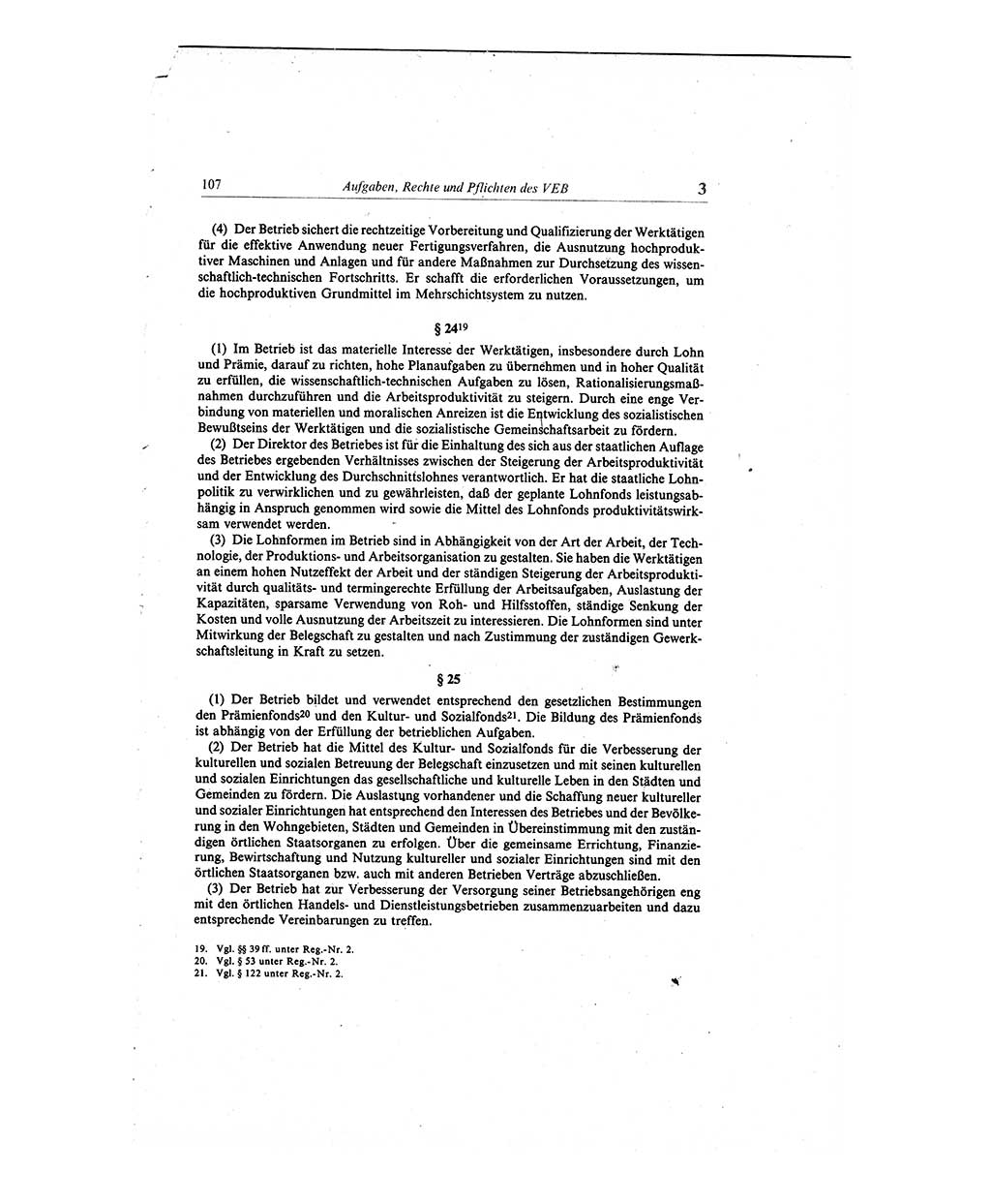 Gesetzbuch der Arbeit (GBA) und andere ausgewählte rechtliche Bestimmungen [Deutsche Demokratische Republik (DDR)] 1968, Seite 107 (GBA DDR 1968, S. 107)