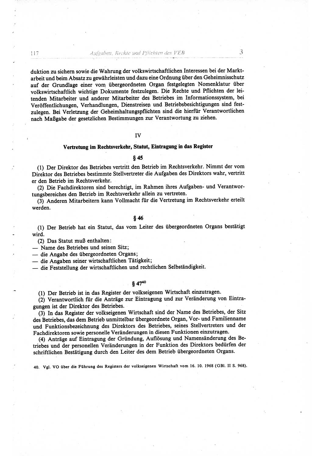 Gesetzbuch der Arbeit (GBA) und andere ausgewählte rechtliche Bestimmungen [Deutsche Demokratische Republik (DDR)] 1968, Seite 117 (GBA DDR 1968, S. 117)