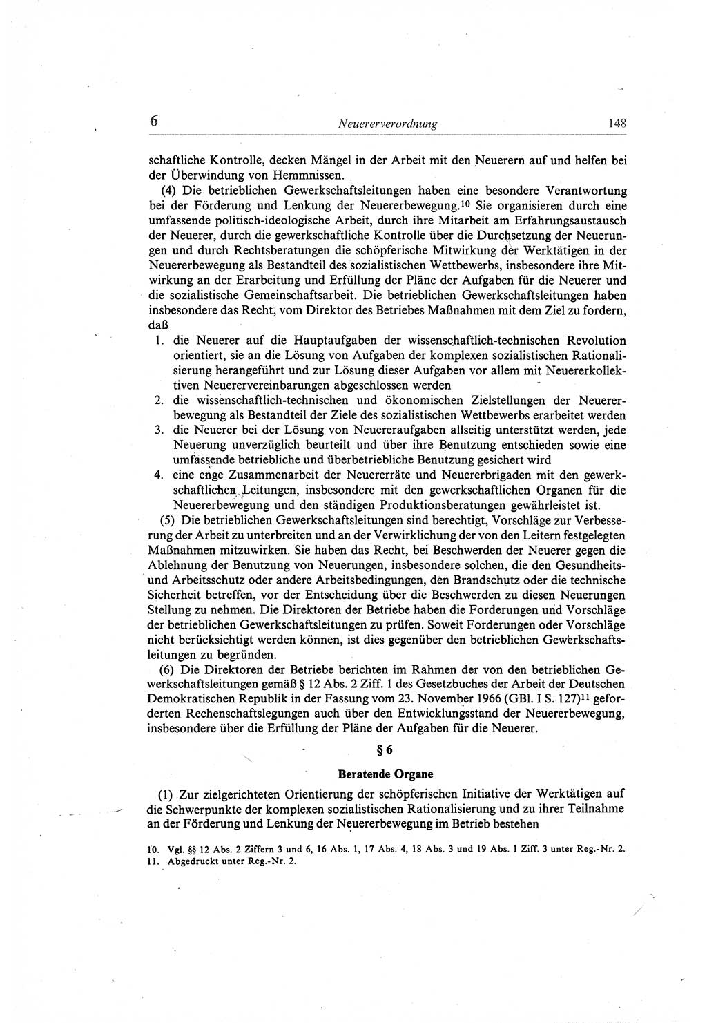 Gesetzbuch der Arbeit (GBA) und andere ausgewählte rechtliche Bestimmungen [Deutsche Demokratische Republik (DDR)] 1968, Seite 148 (GBA DDR 1968, S. 148)