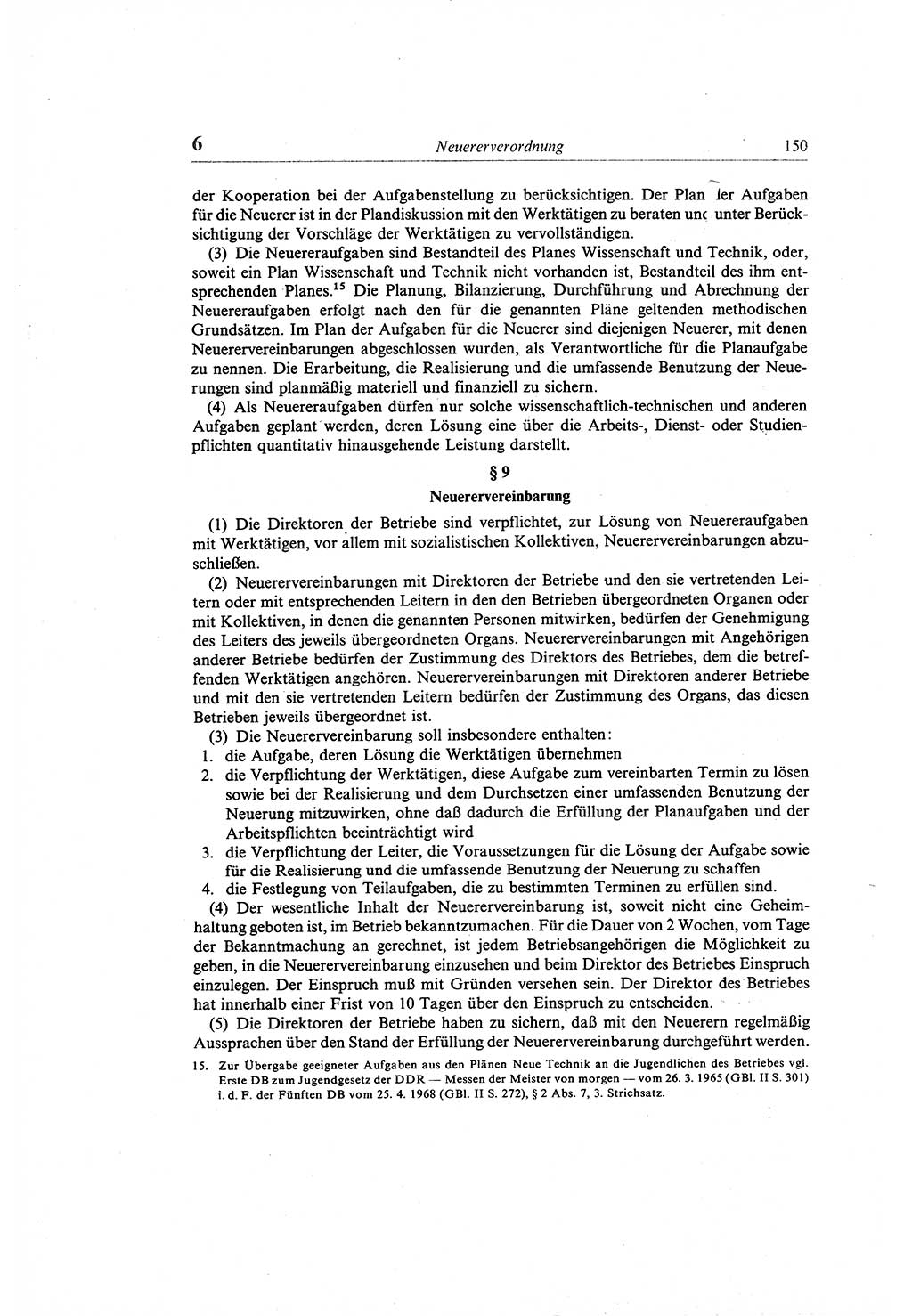 Gesetzbuch der Arbeit (GBA) und andere ausgewählte rechtliche Bestimmungen [Deutsche Demokratische Republik (DDR)] 1968, Seite 150 (GBA DDR 1968, S. 150)