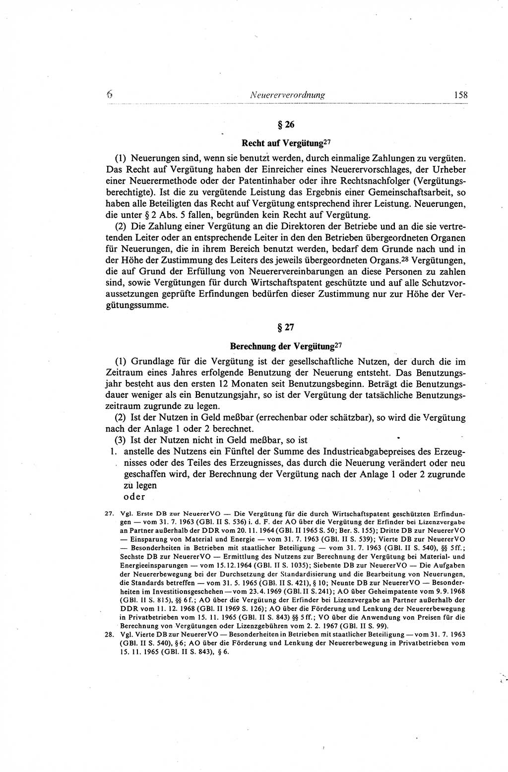 Gesetzbuch der Arbeit (GBA) und andere ausgewählte rechtliche Bestimmungen [Deutsche Demokratische Republik (DDR)] 1968, Seite 158 (GBA DDR 1968, S. 158)
