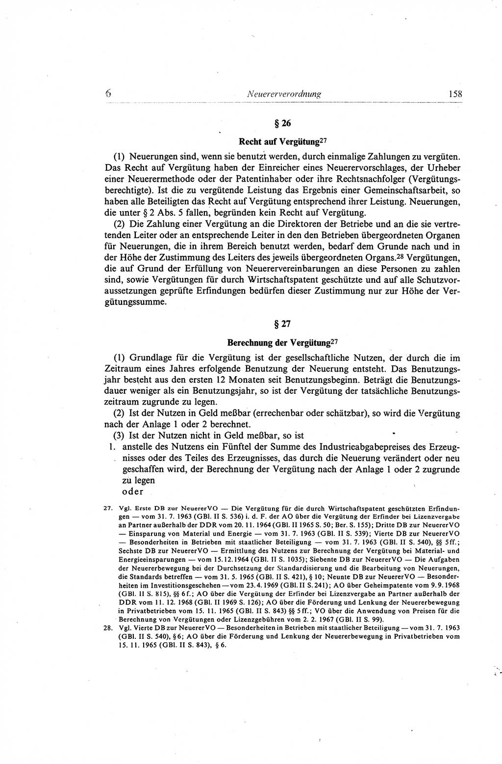 Gesetzbuch der Arbeit (GBA) und andere ausgewählte rechtliche Bestimmungen [Deutsche Demokratische Republik (DDR)] 1968, Seite 158 (GBA DDR 1968, S. 158)