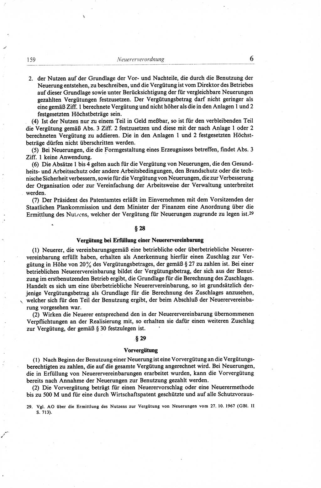 Gesetzbuch der Arbeit (GBA) und andere ausgewählte rechtliche Bestimmungen [Deutsche Demokratische Republik (DDR)] 1968, Seite 159 (GBA DDR 1968, S. 159)