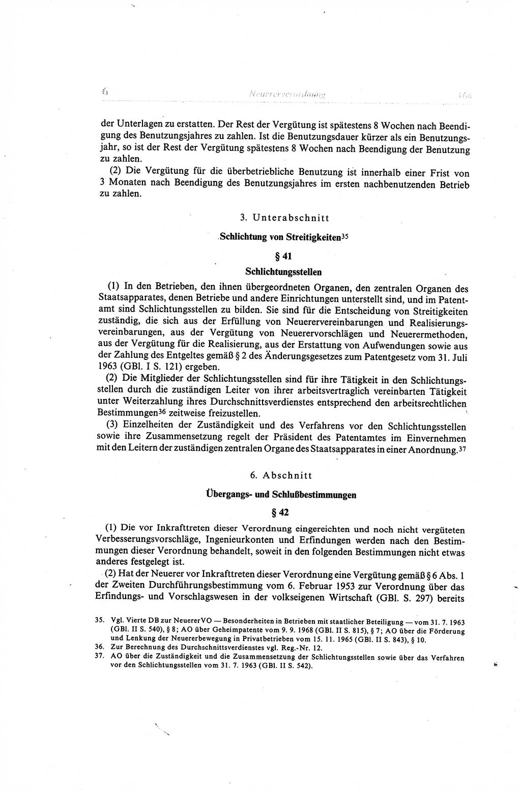Gesetzbuch der Arbeit (GBA) und andere ausgewählte rechtliche Bestimmungen [Deutsche Demokratische Republik (DDR)] 1968, Seite 164 (GBA DDR 1968, S. 164)