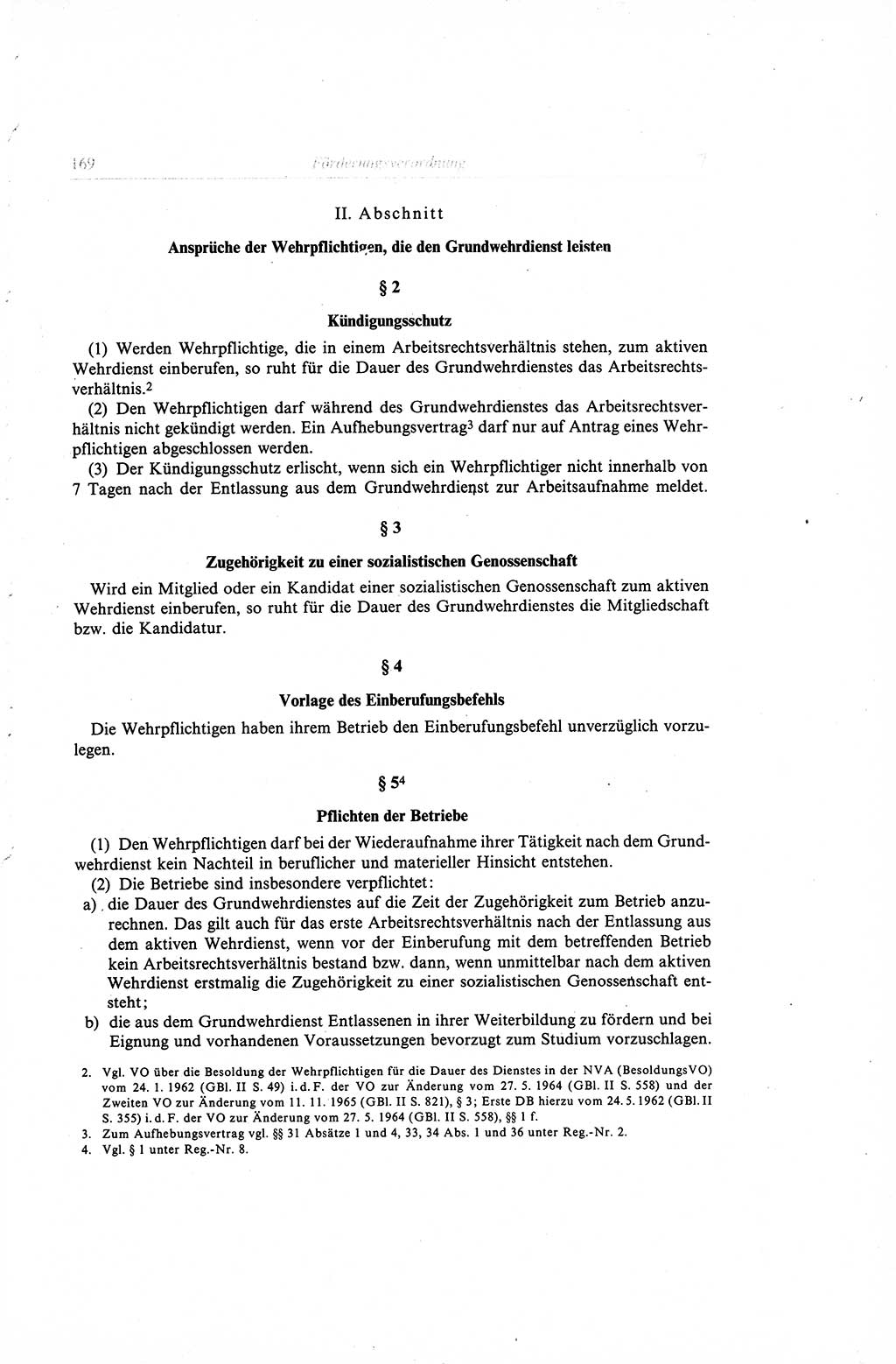 Gesetzbuch der Arbeit (GBA) und andere ausgewählte rechtliche Bestimmungen [Deutsche Demokratische Republik (DDR)] 1968, Seite 169 (GBA DDR 1968, S. 169)