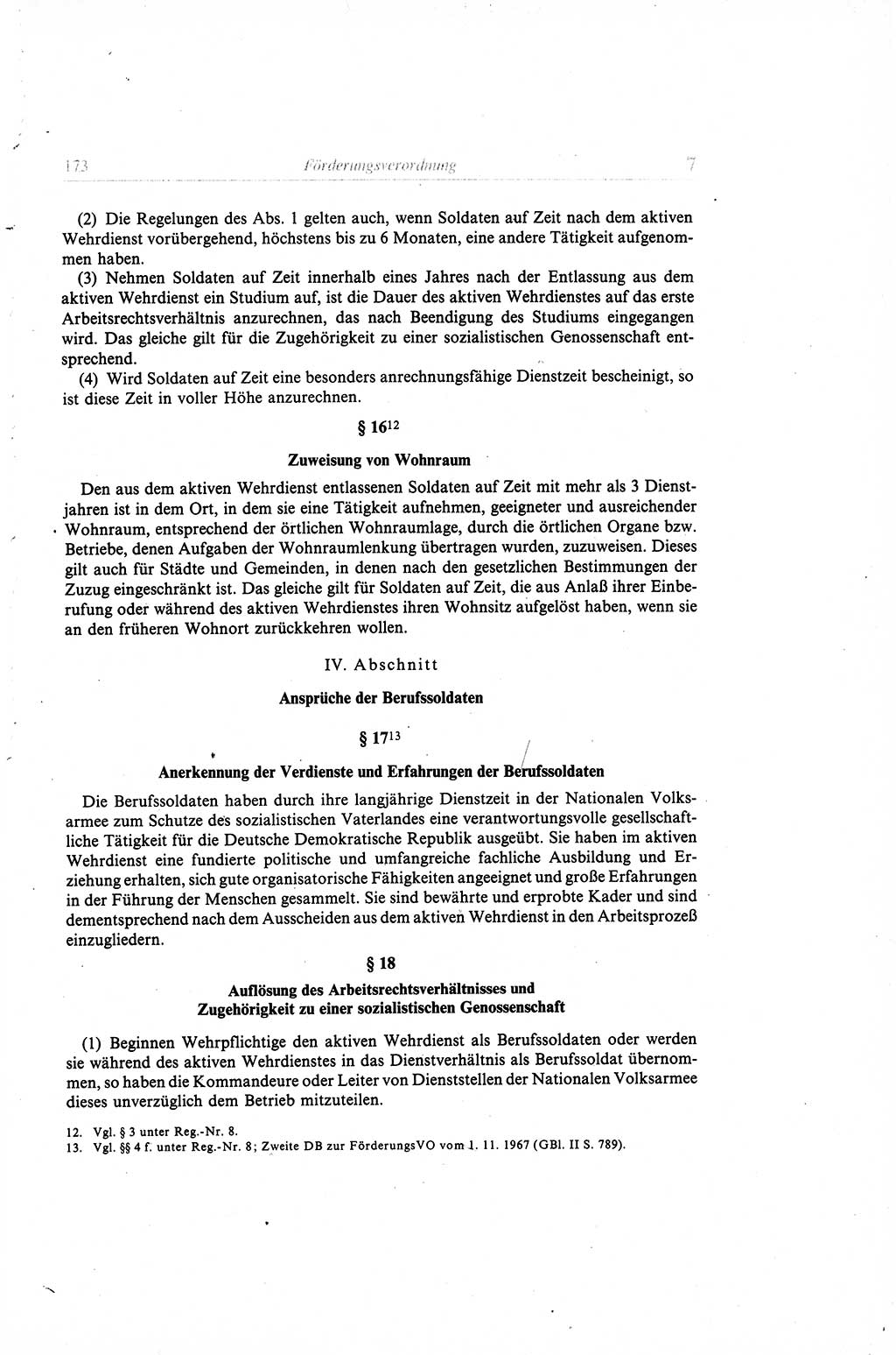 Gesetzbuch der Arbeit (GBA) und andere ausgewählte rechtliche Bestimmungen [Deutsche Demokratische Republik (DDR)] 1968, Seite 173 (GBA DDR 1968, S. 173)