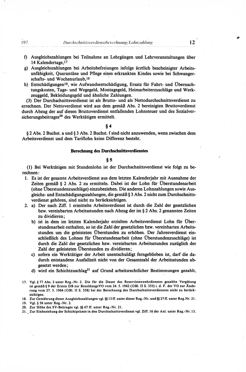 Gesetzbuch der Arbeit (GBA) und andere ausgewählte rechtliche Bestimmungen [Deutsche Demokratische Republik (DDR)] 1968, Seite 197 (GBA DDR 1968, S. 197)