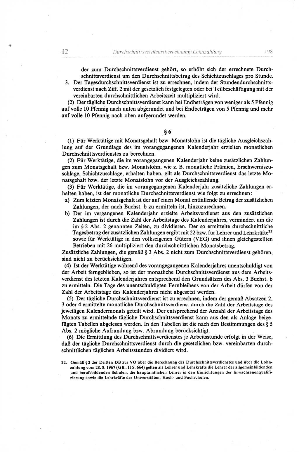 Gesetzbuch der Arbeit (GBA) und andere ausgewählte rechtliche Bestimmungen [Deutsche Demokratische Republik (DDR)] 1968, Seite 198 (GBA DDR 1968, S. 198)