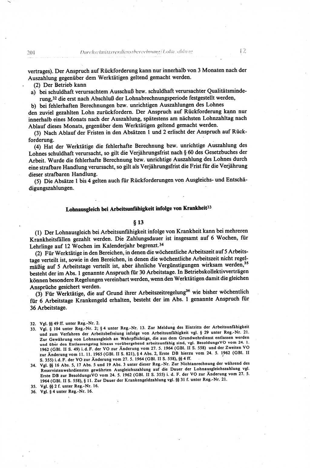 Gesetzbuch der Arbeit (GBA) und andere ausgewählte rechtliche Bestimmungen [Deutsche Demokratische Republik (DDR)] 1968, Seite 201 (GBA DDR 1968, S. 201)