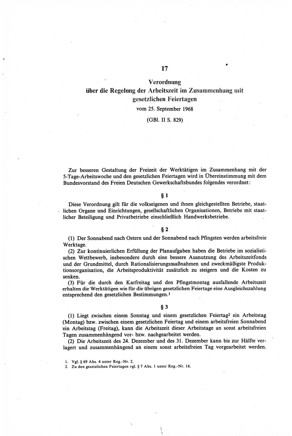 Gesetzbuch der Arbeit (GBA) und andere ausgewählte rechtliche Bestimmungen [Deutsche Demokratische Republik (DDR)] 1968, Seite 248 (GBA DDR 1968, S. 248)