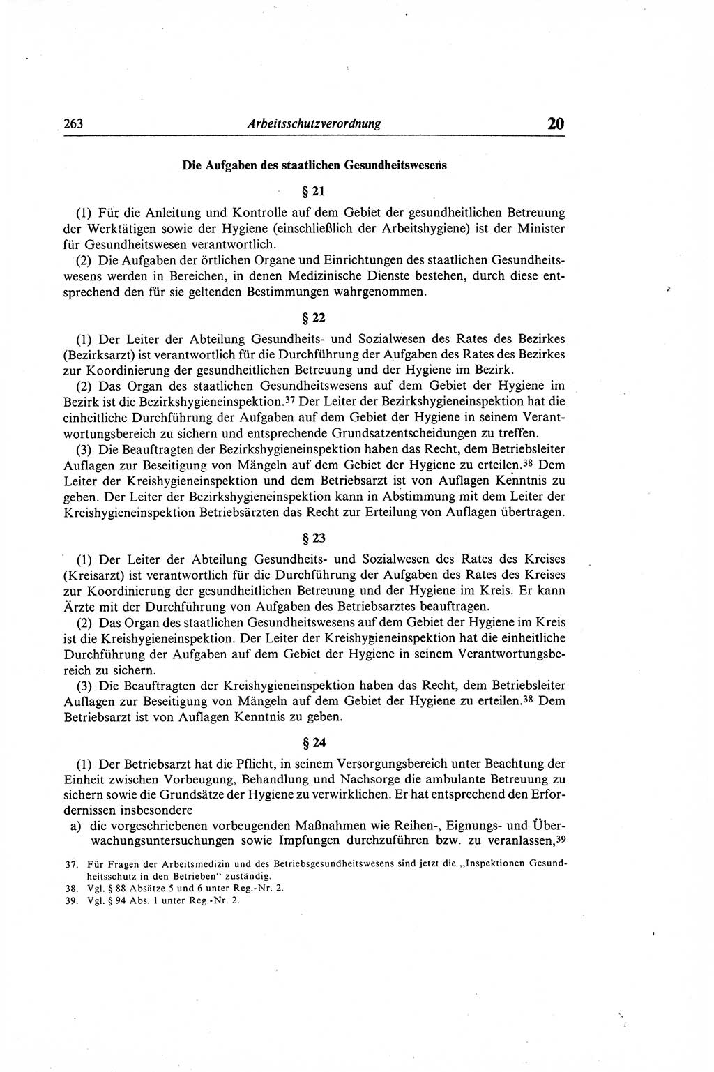 Gesetzbuch der Arbeit (GBA) und andere ausgewählte rechtliche Bestimmungen [Deutsche Demokratische Republik (DDR)] 1968, Seite 263 (GBA DDR 1968, S. 263)