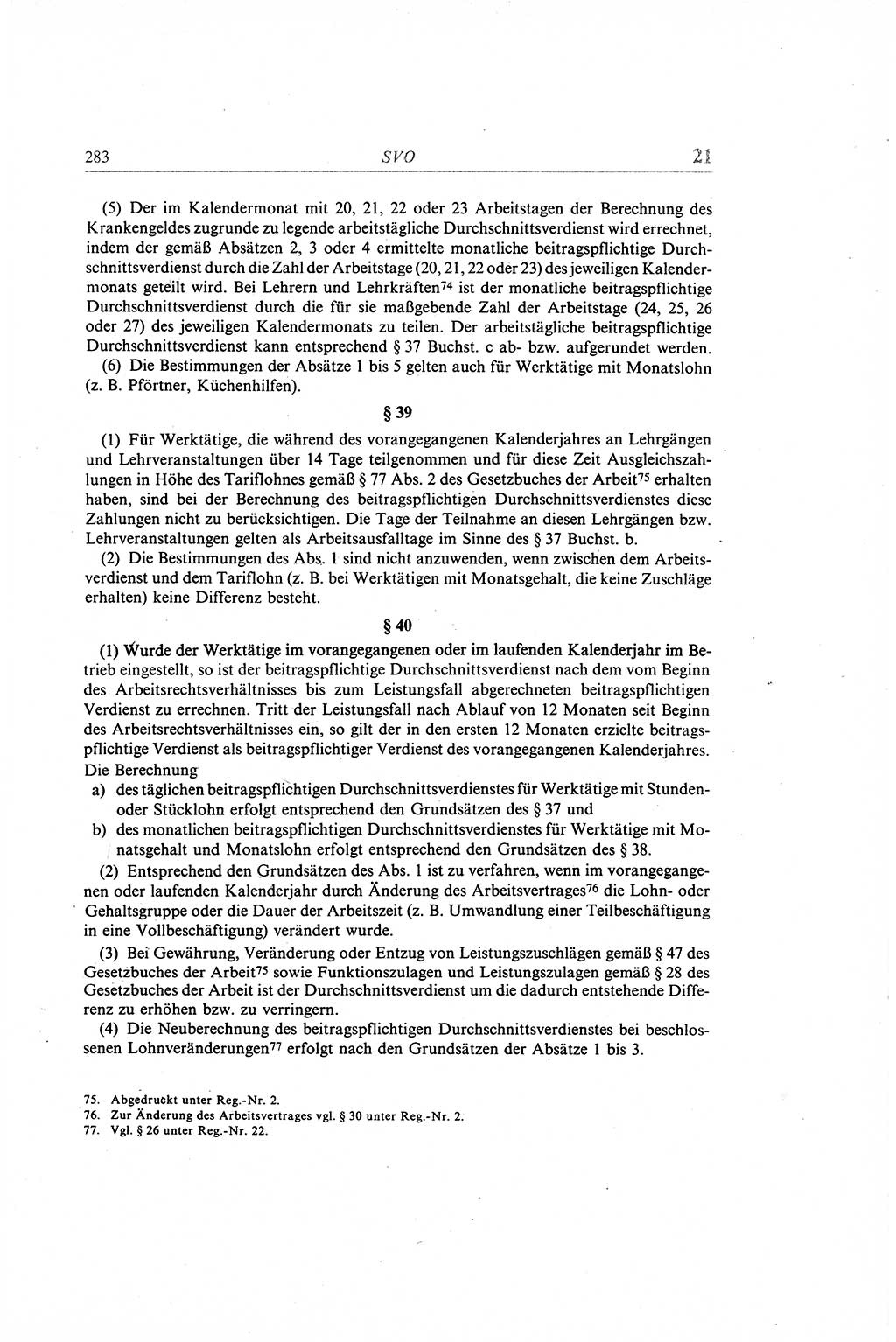 Gesetzbuch der Arbeit (GBA) und andere ausgewählte rechtliche Bestimmungen [Deutsche Demokratische Republik (DDR)] 1968, Seite 283 (GBA DDR 1968, S. 283)