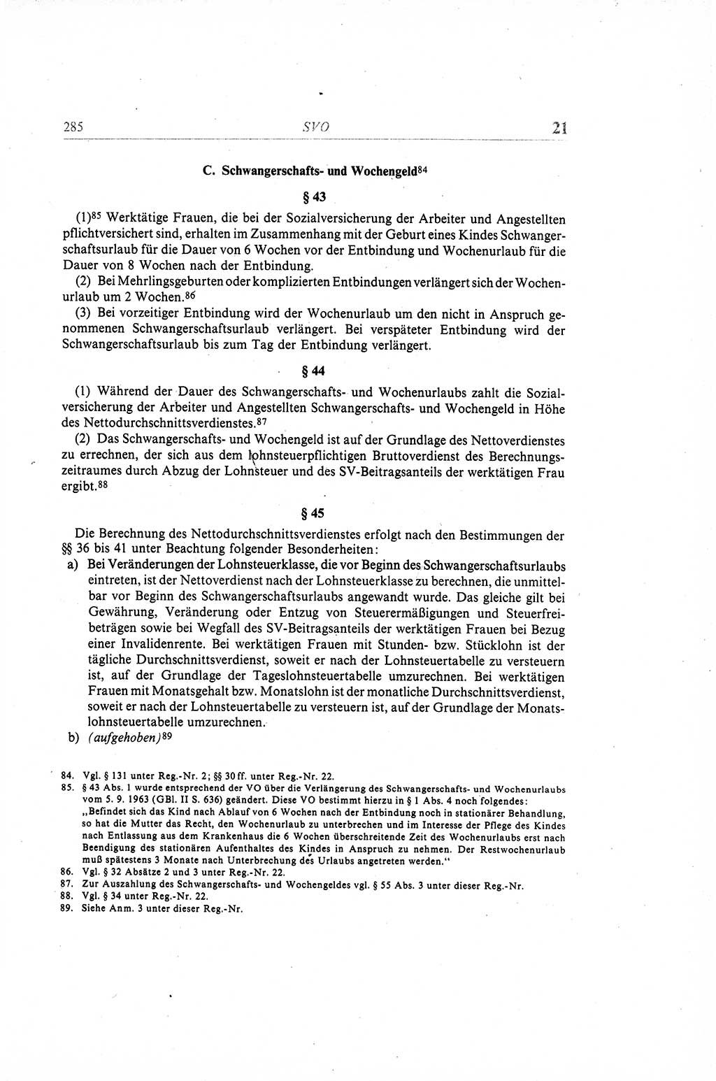 Gesetzbuch der Arbeit (GBA) und andere ausgewählte rechtliche Bestimmungen [Deutsche Demokratische Republik (DDR)] 1968, Seite 285 (GBA DDR 1968, S. 285)